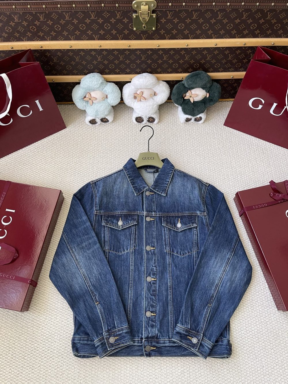 Button Front Denim Jacket — product photograph