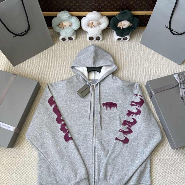 Graphic Sleeve Zip Hoodie — product photograph