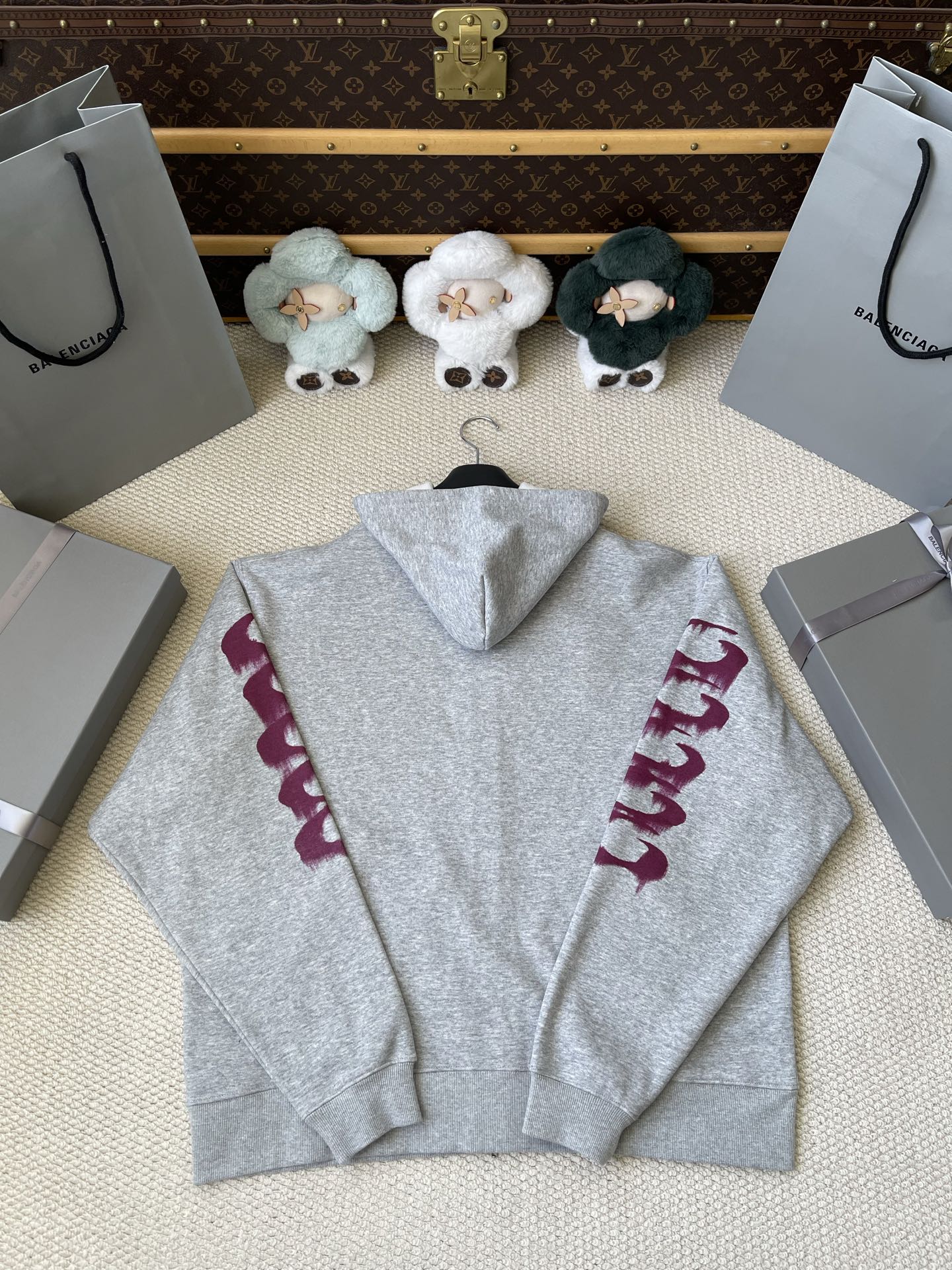 Graphic Sleeve Zip Hoodie — product photograph