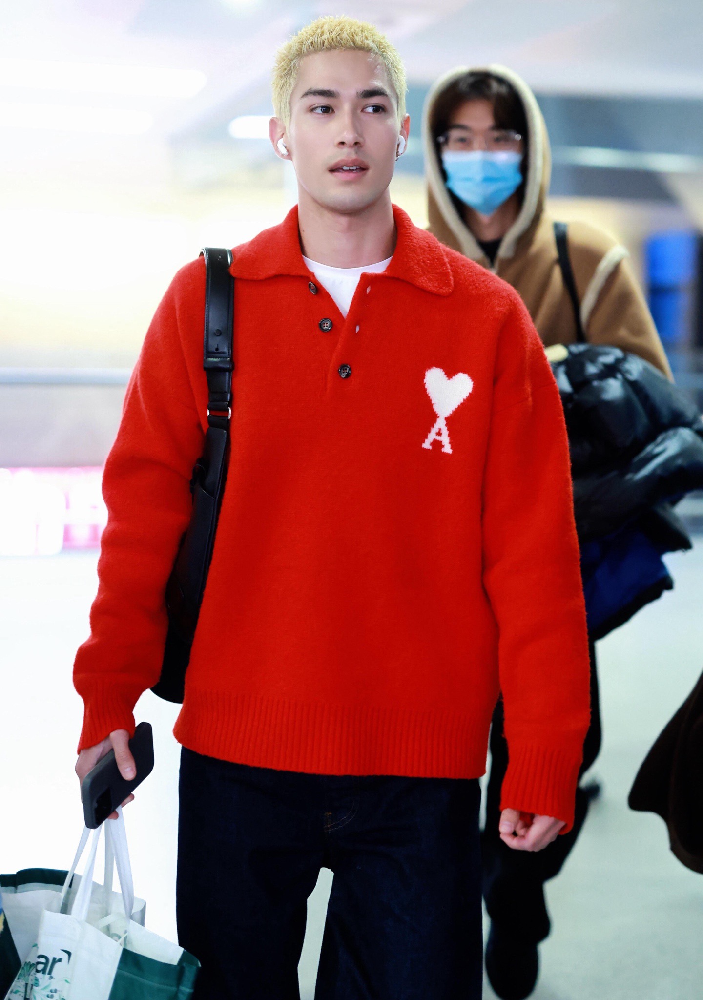 Heart Logo Long Sleeve Polo — product photograph