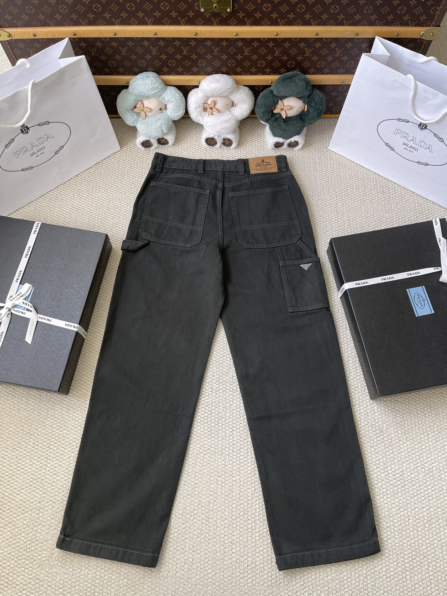 Triangle Pocket Wide Leg Trousers — product photograph