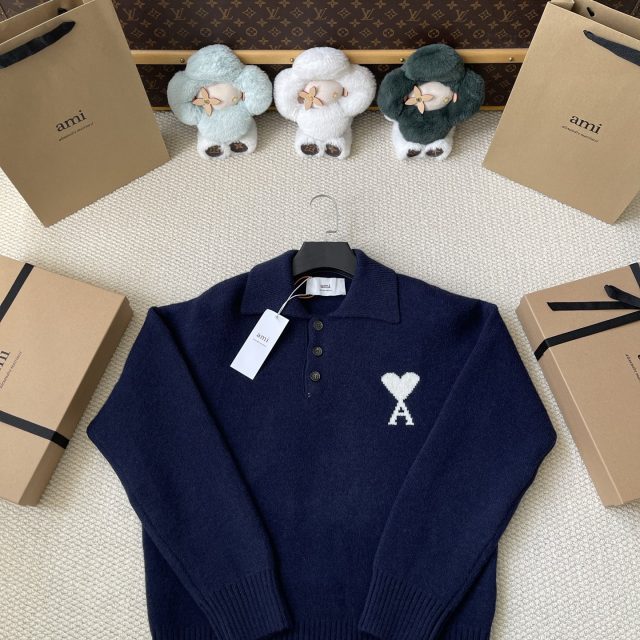 Heart Logo Long Sleeve Polo — product photograph