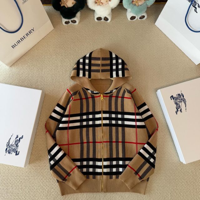 Reversible Check Zip Hoodie — product photograph