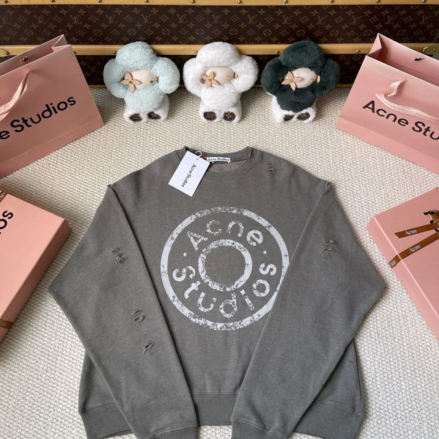 Distressed Circle Logo Sweatshirt — product photograph