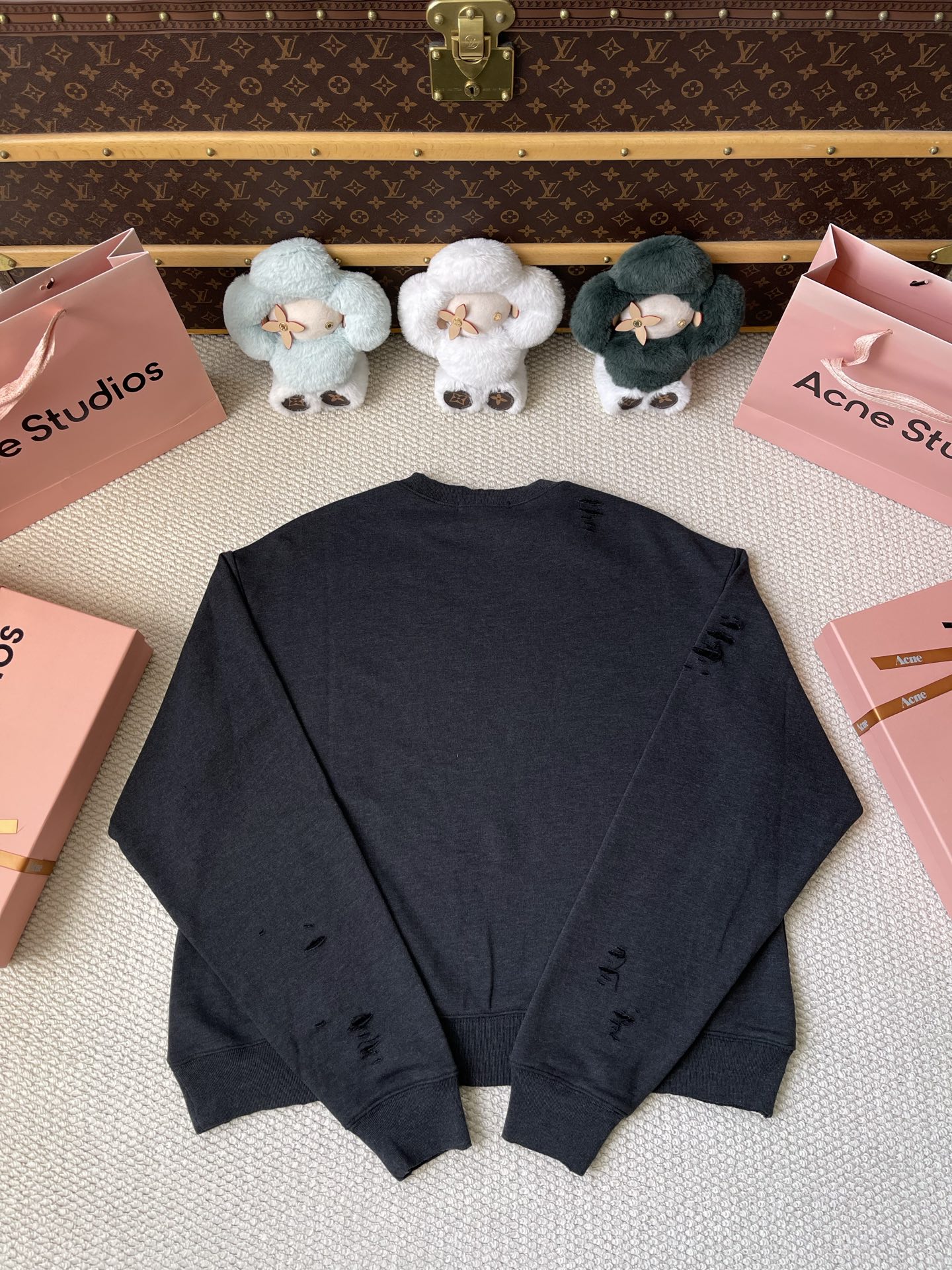 Distressed Circle Logo Sweatshirt — product photograph