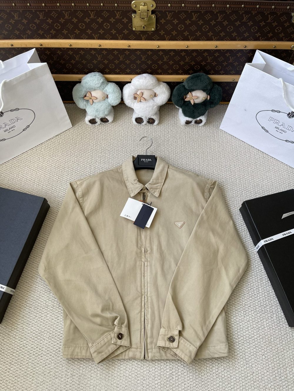 Triangle Badge Zip Jacket — product photograph