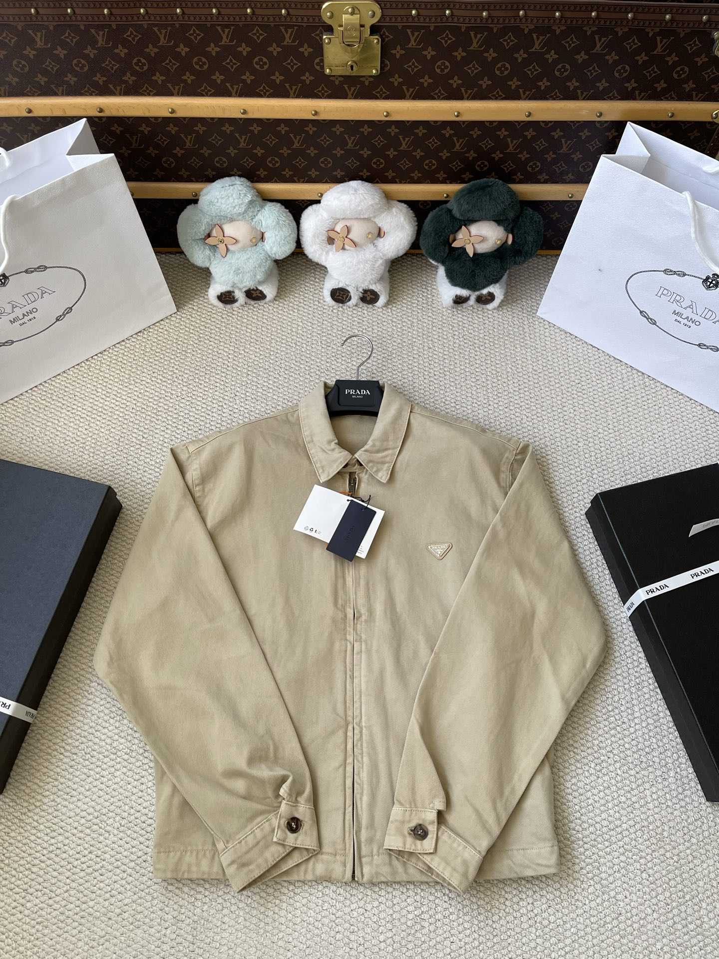 Triangle Badge Zip Jacket — product photograph