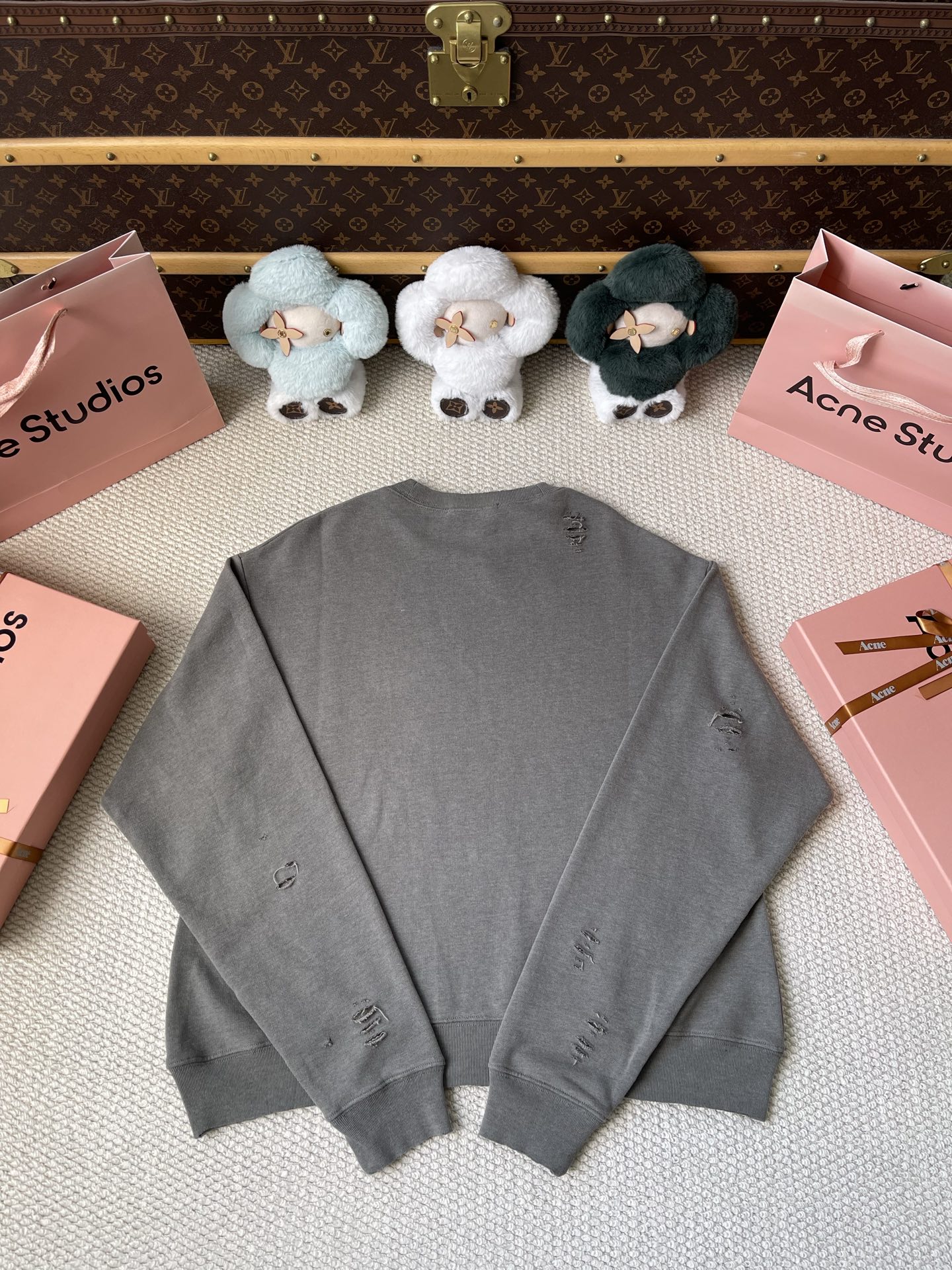 Distressed Circle Logo Sweatshirt — product photograph