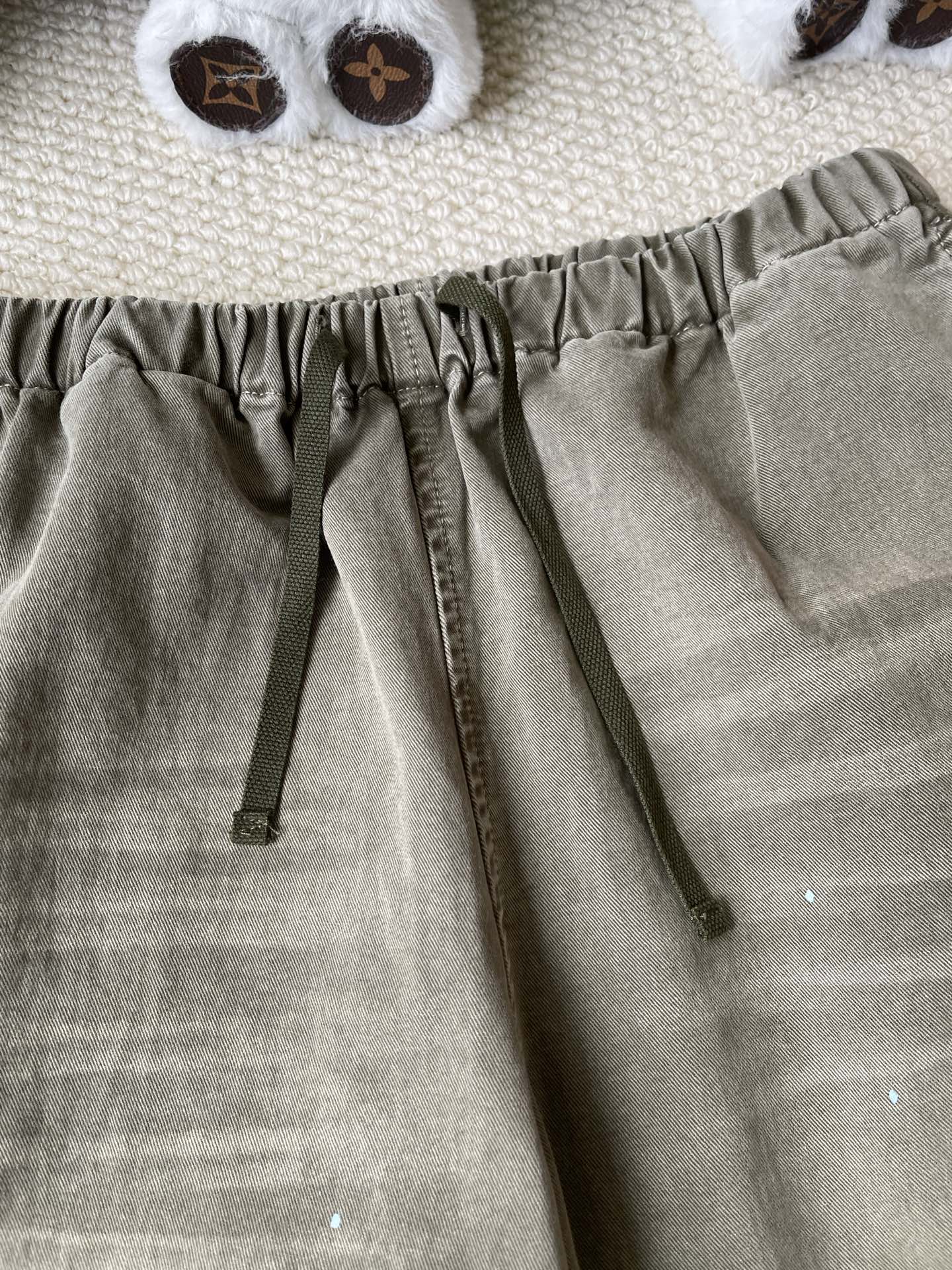 Paint Detail Wide Leg Trousers — product photograph