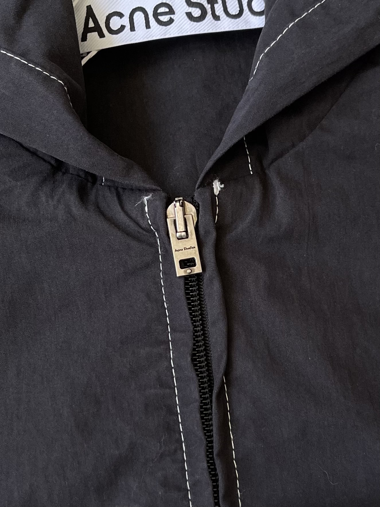 Contrast Stitch Hooded Zip Jacket — product photograph