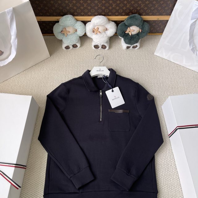 Zip Collar Pocket Pullover — product photograph