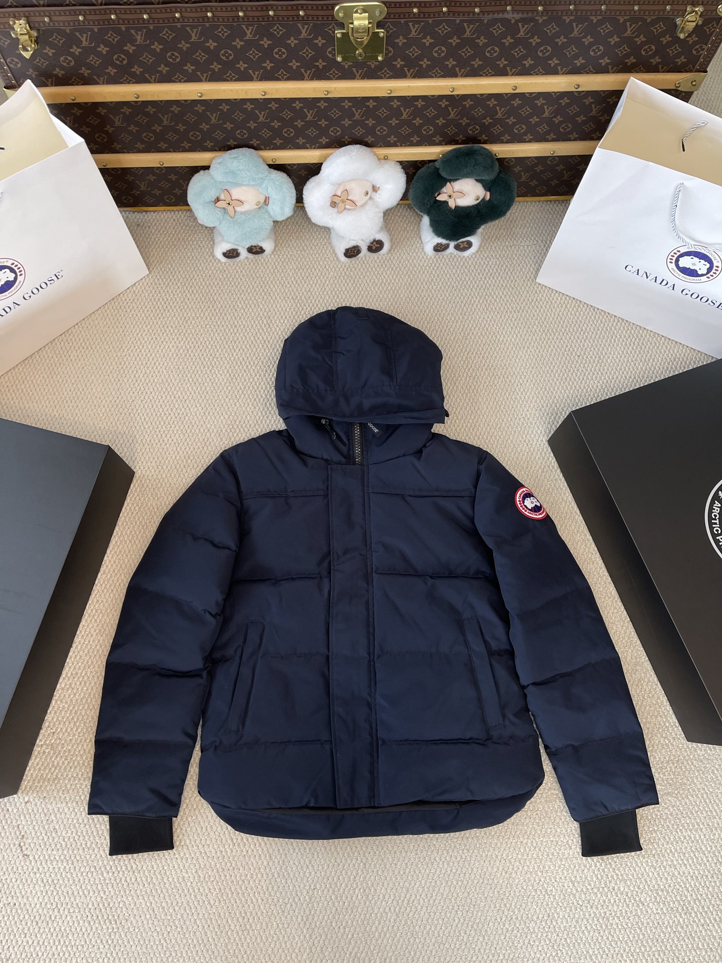 Hooded Quilted Jacket — product photograph