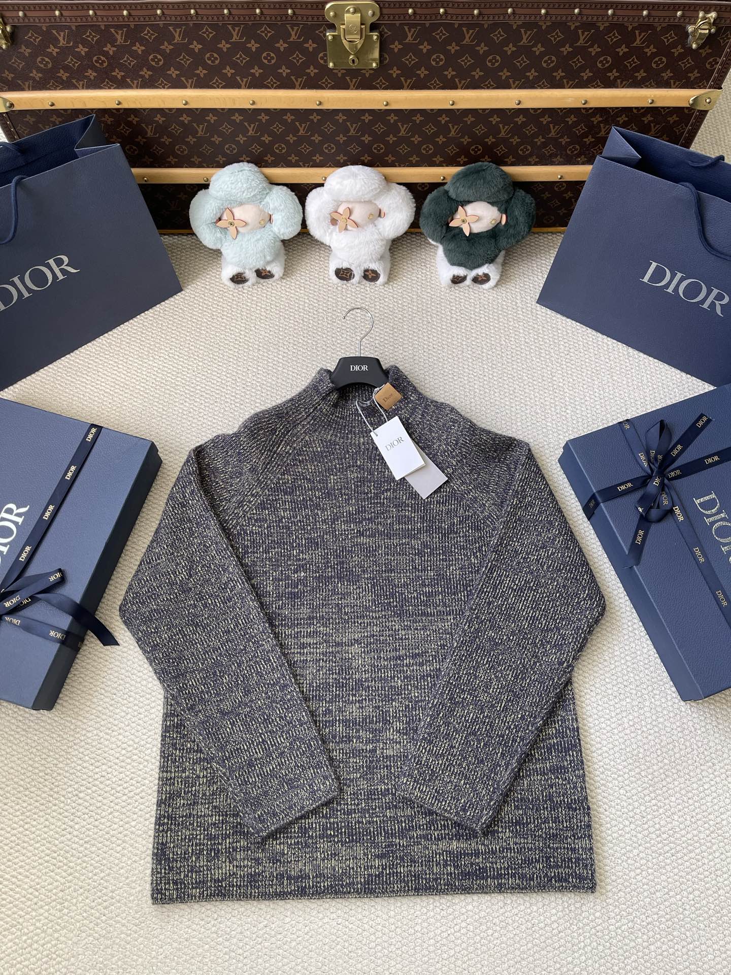 Ribbed Mock Neck Sweater — product photograph