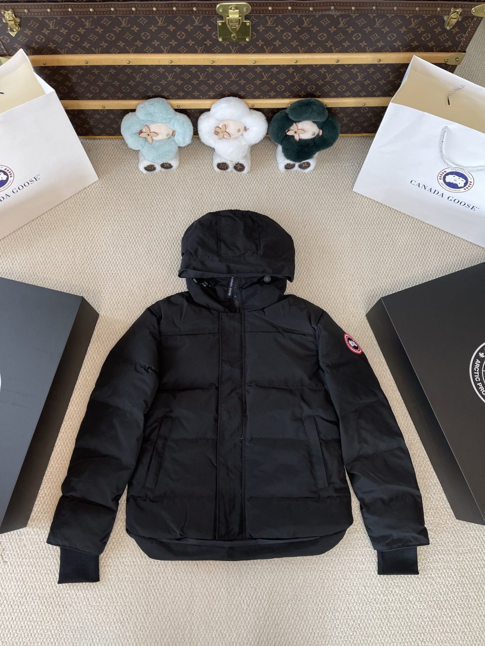 Hooded Quilted Jacket — product photograph