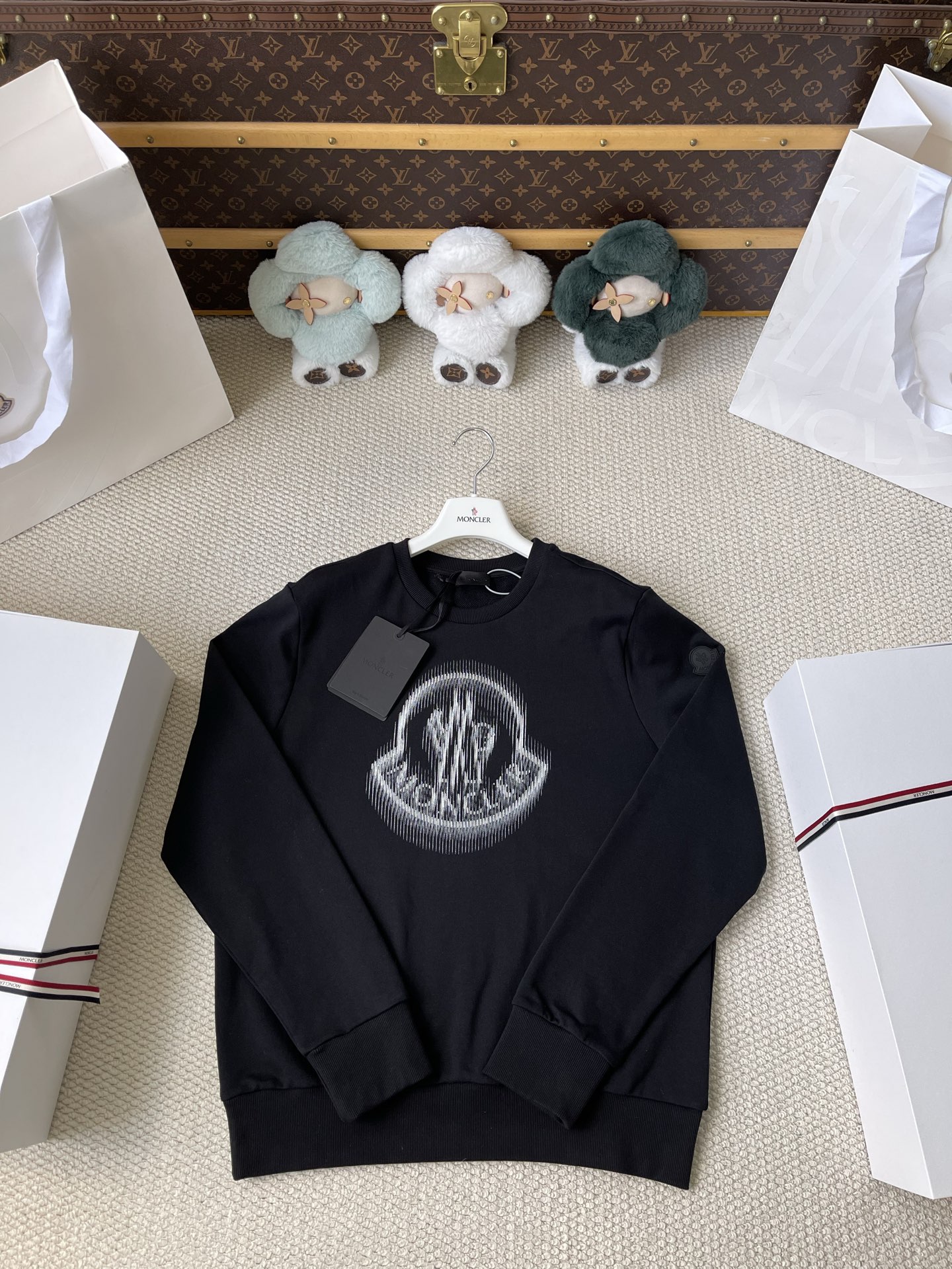 Large Badge Crewneck Sweatshirt — product photograph