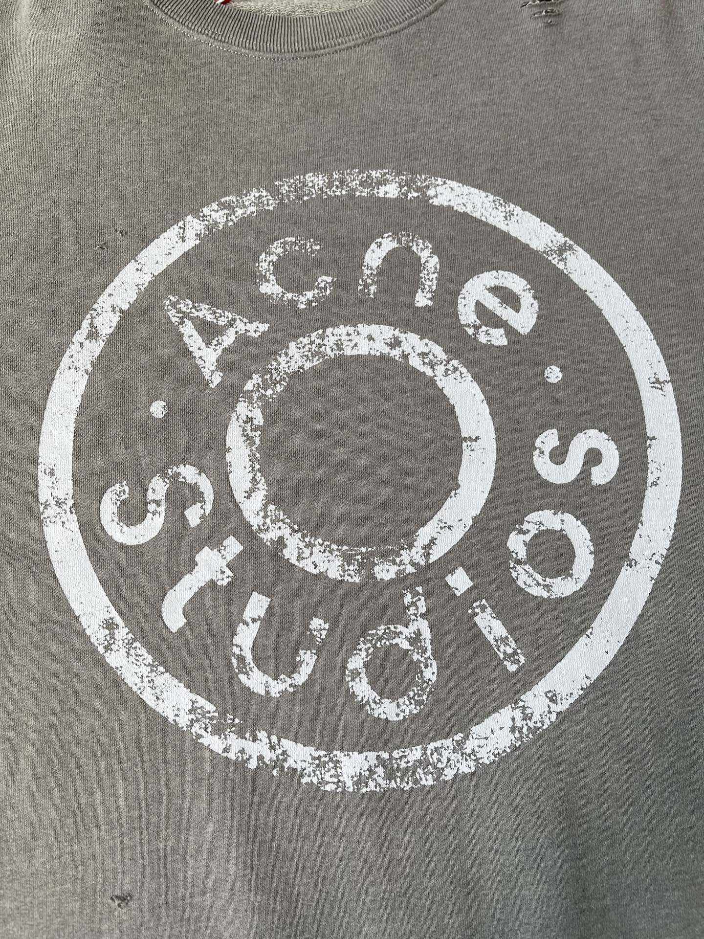 Distressed Circle Logo Sweatshirt — product photograph