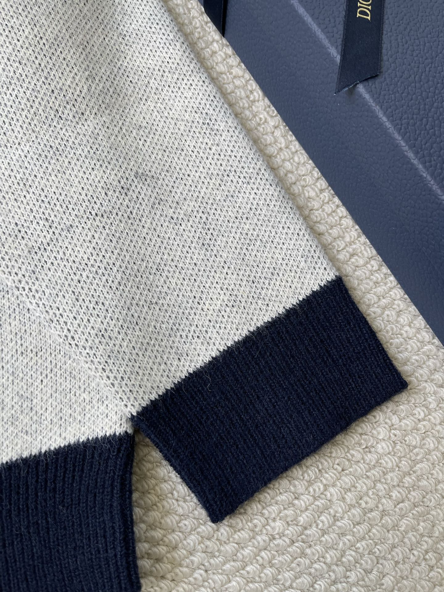 Argyle Crewneck Knit Sweater — product photograph