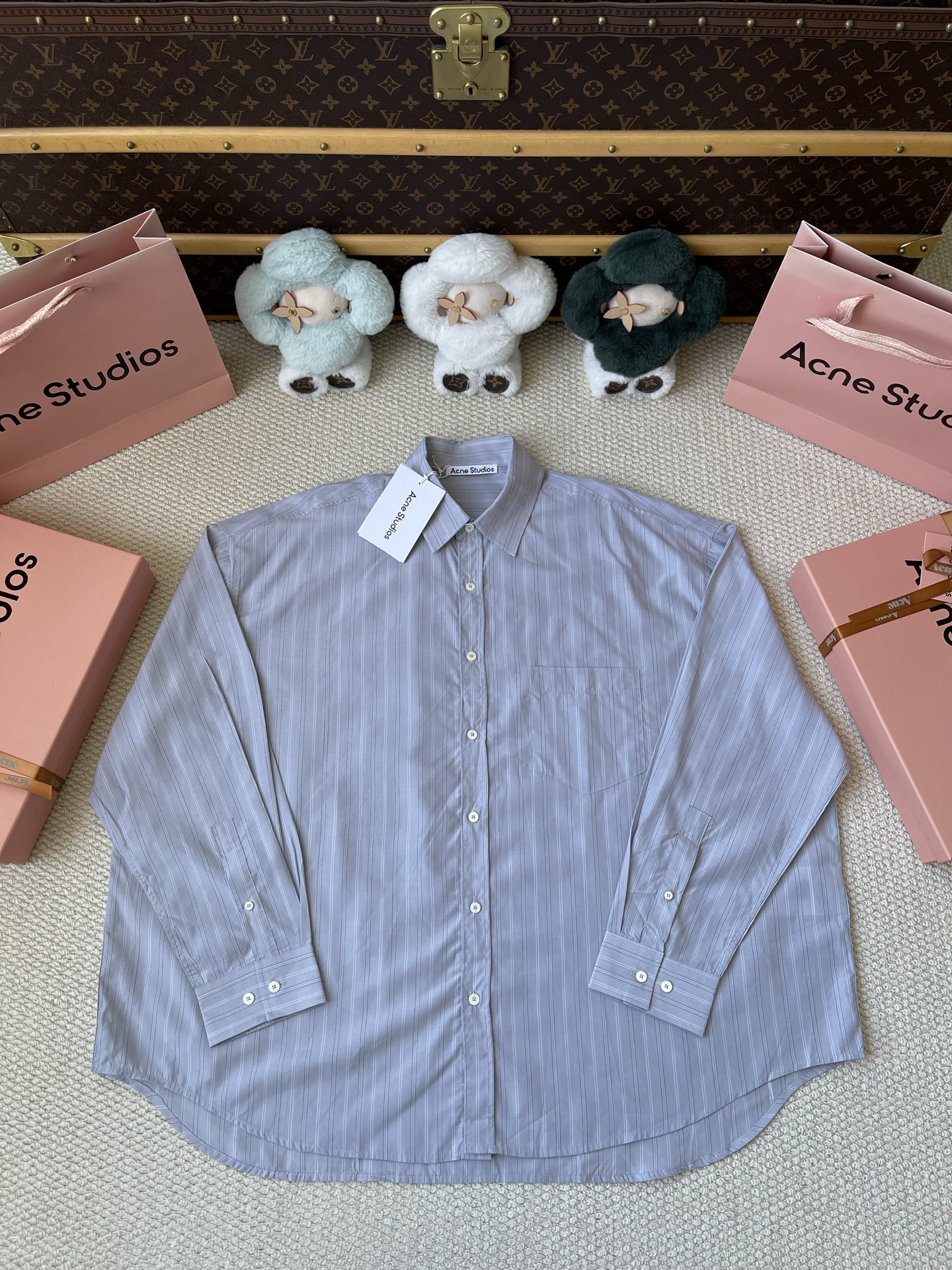 Pinstripe Button Shirt — product photograph