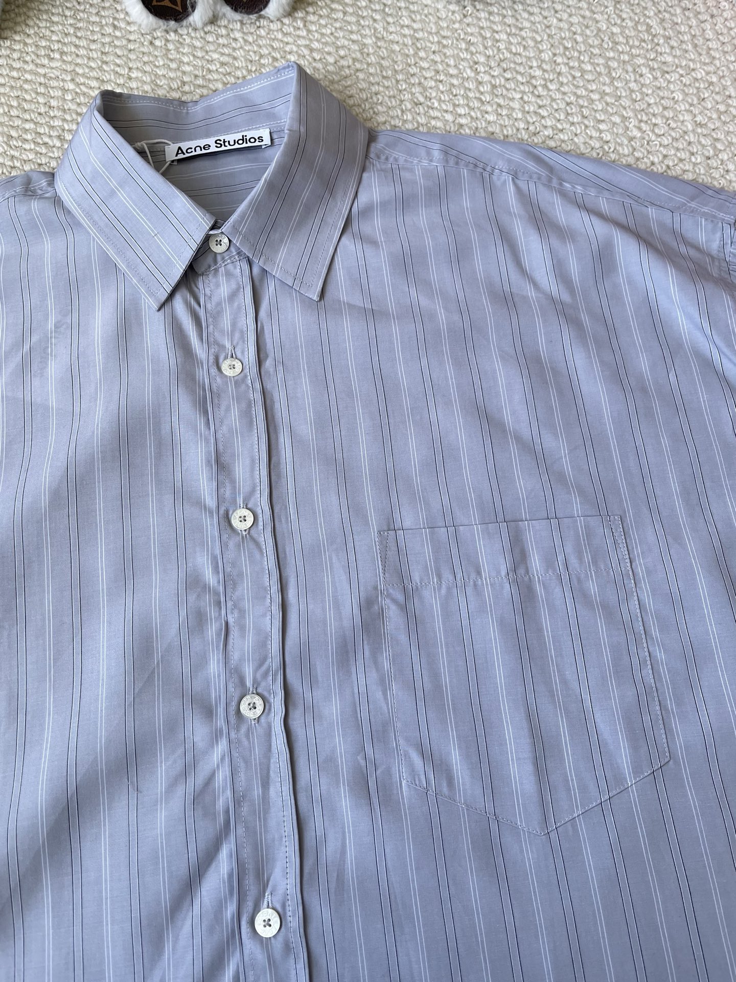 Pinstripe Button Shirt — product photograph