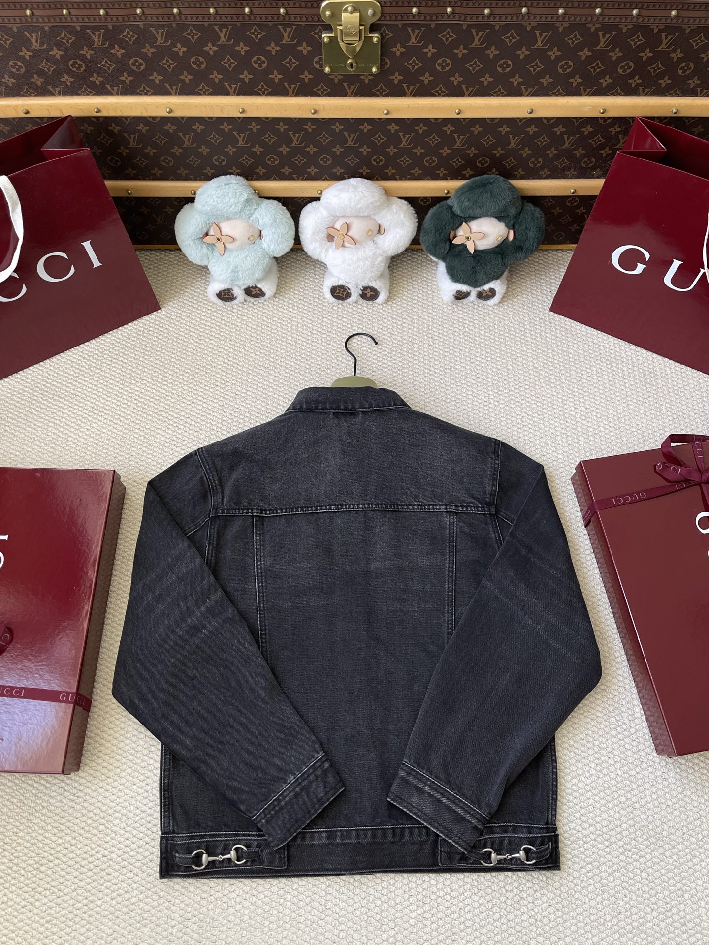 Button Front Denim Jacket — product photograph