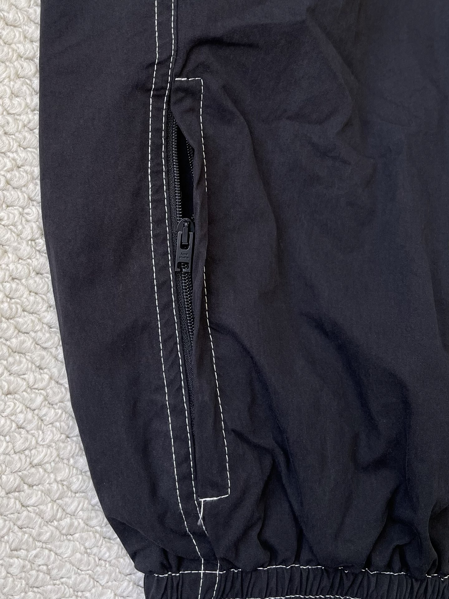 Contrast Stitch Hooded Zip Jacket — product photograph
