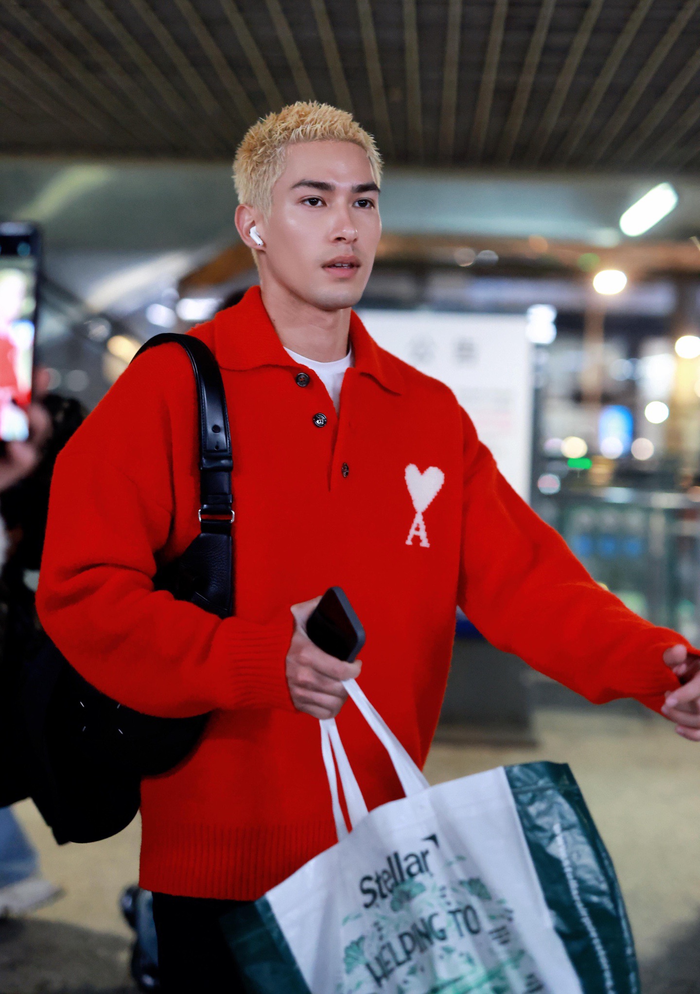 Heart Logo Long Sleeve Polo — product photograph