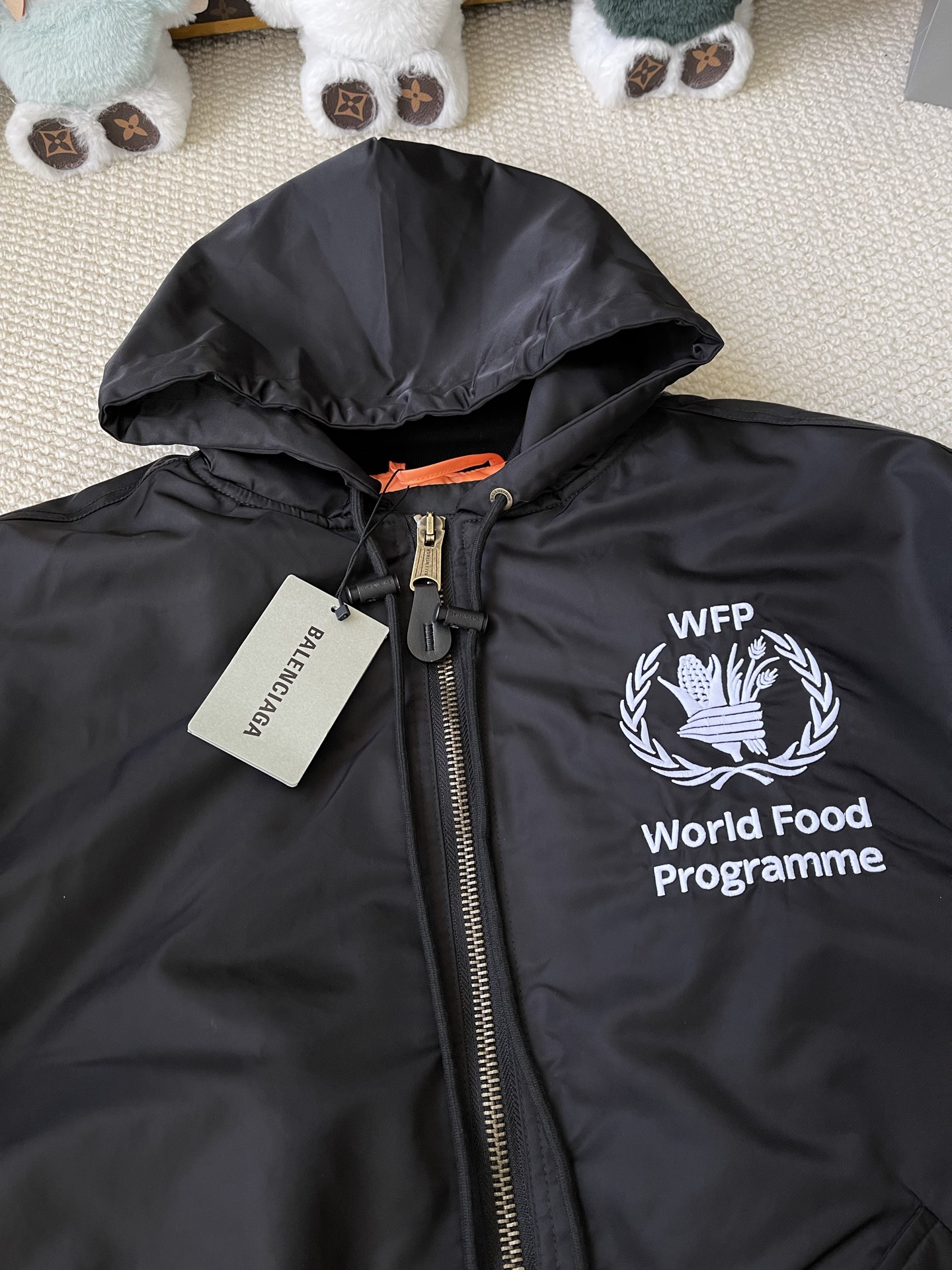 WFP-Graphic Hooded Bomber — product photograph