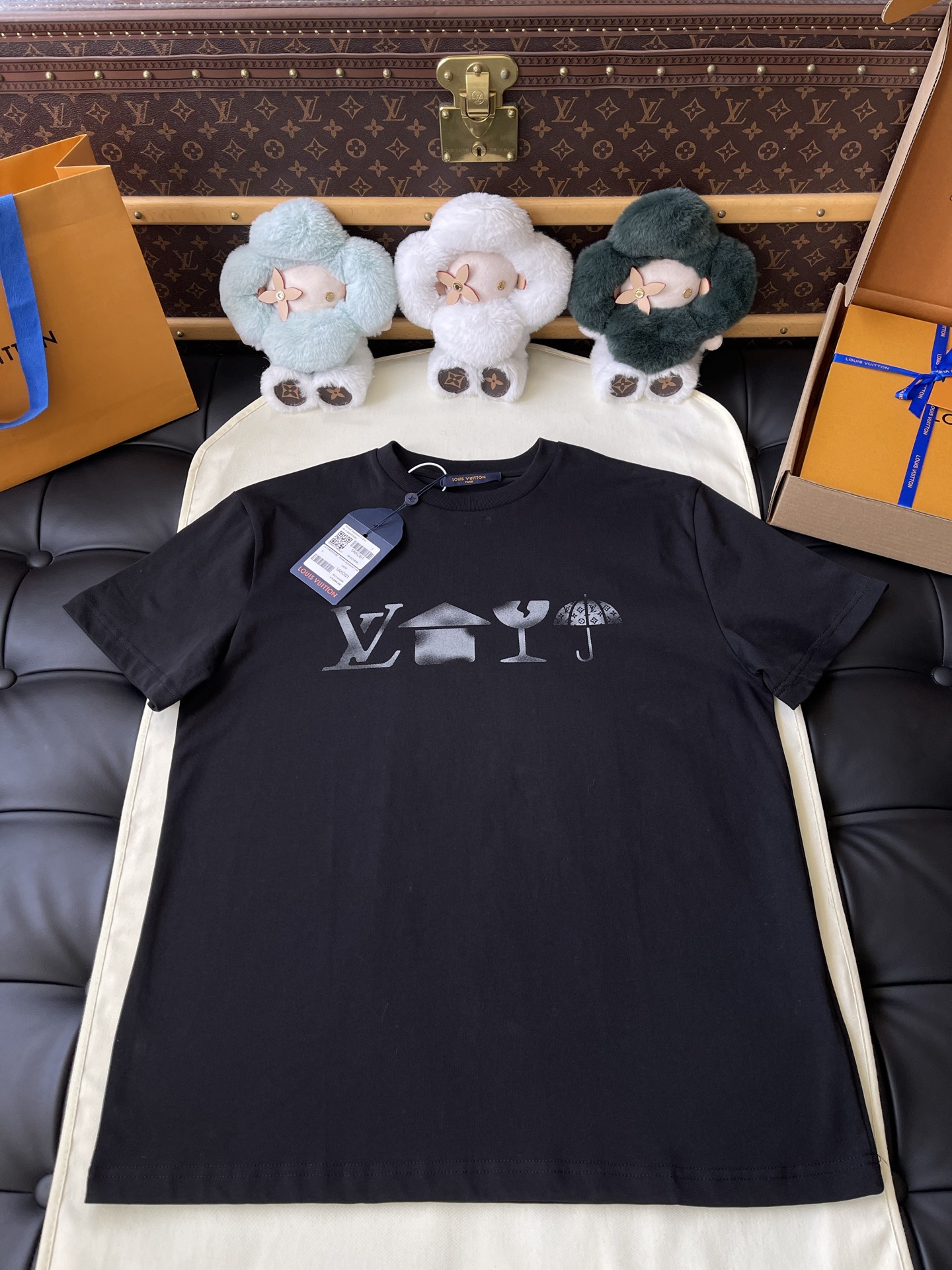 Cocktail-Motif Logo T-Shirt — product photograph