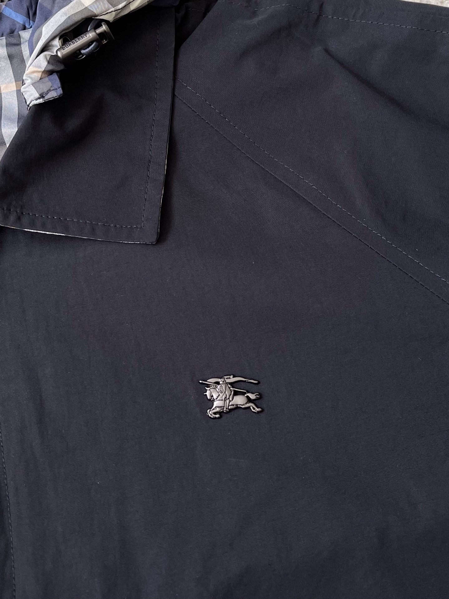 Check-Hood Zip Jacket — product photograph