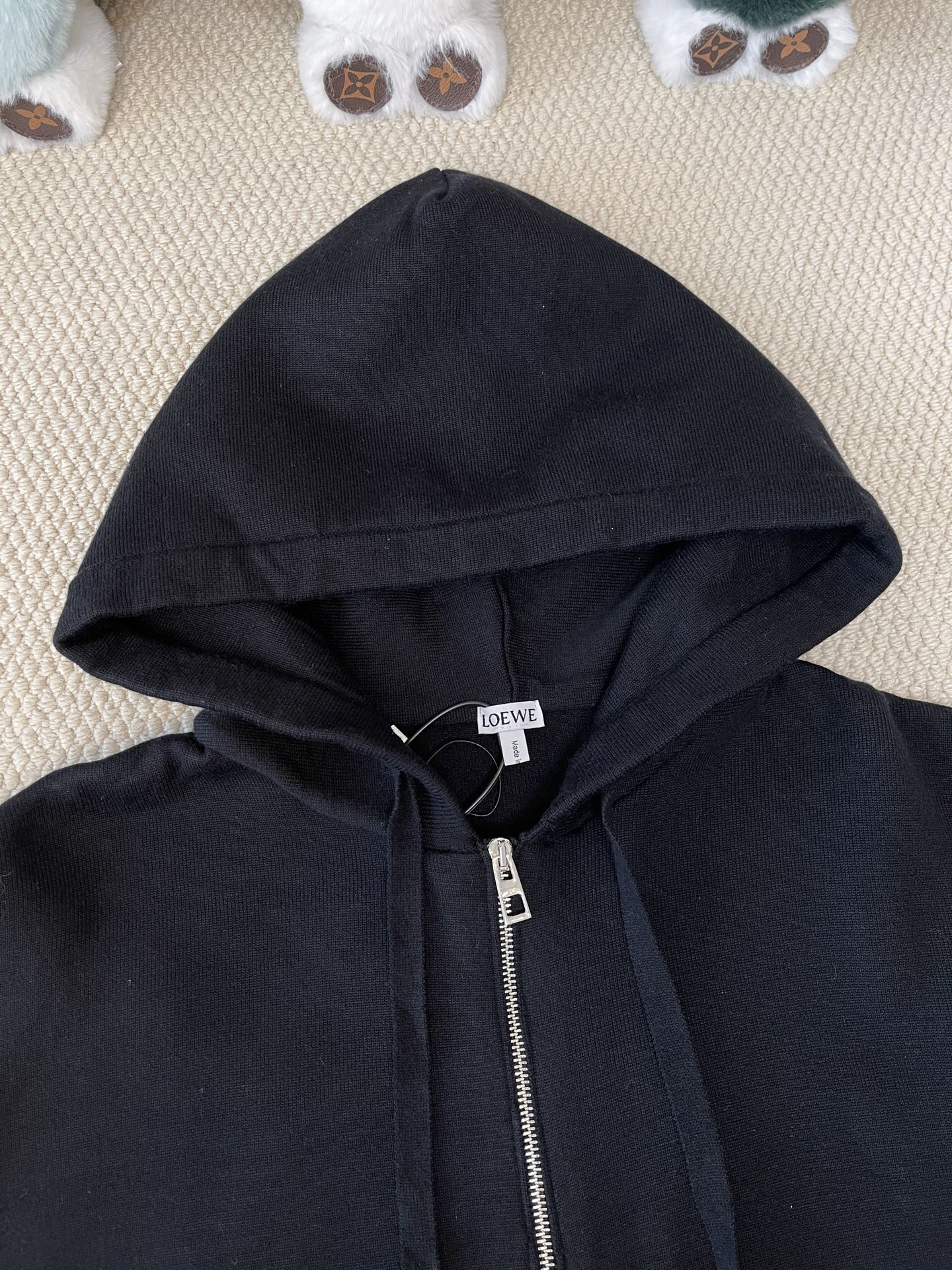 Back-Anagram Zip-Up Hoodie — product photograph