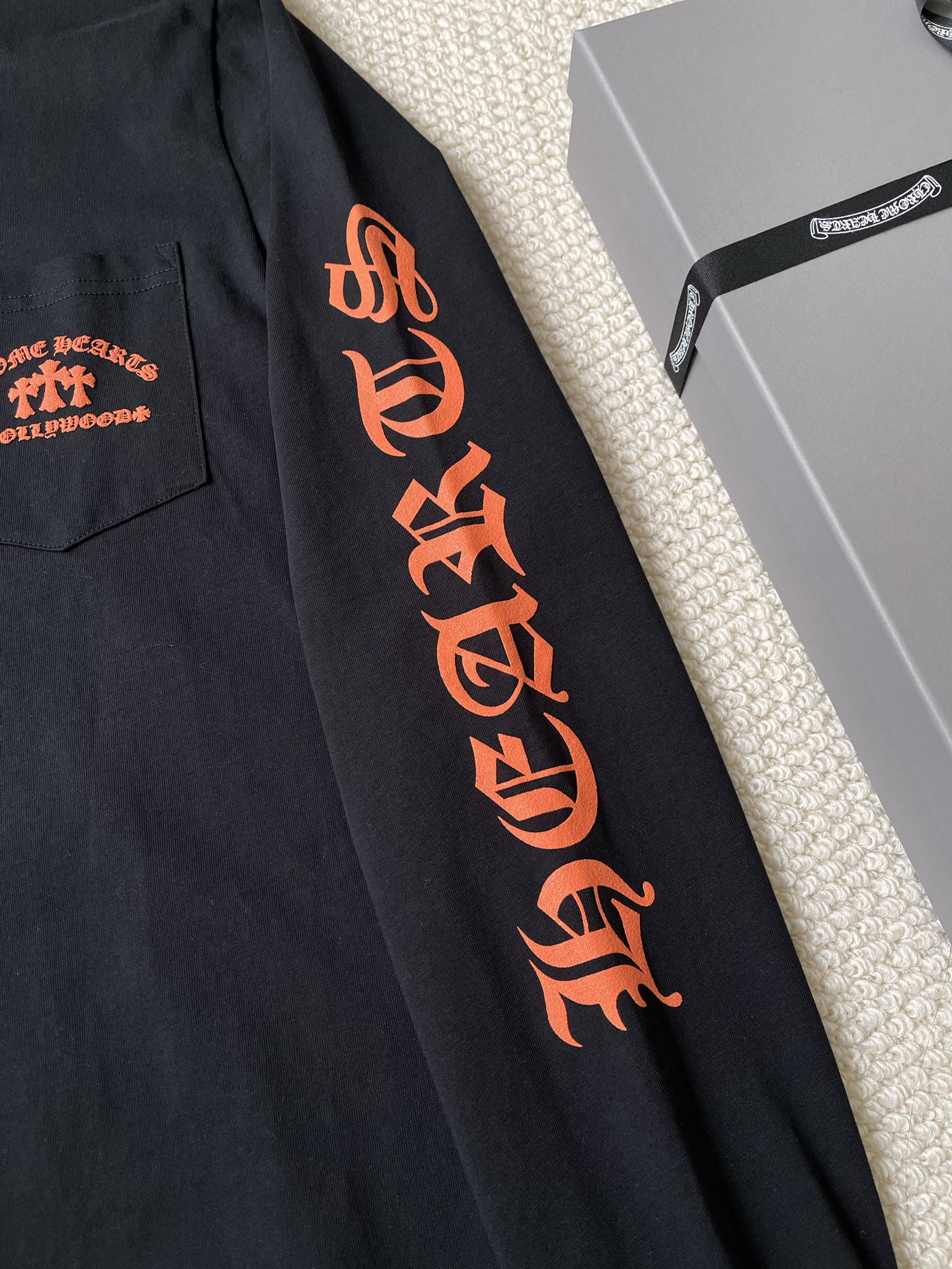 Hollywood Lettering Long-Sleeve T-Shirt — product photograph