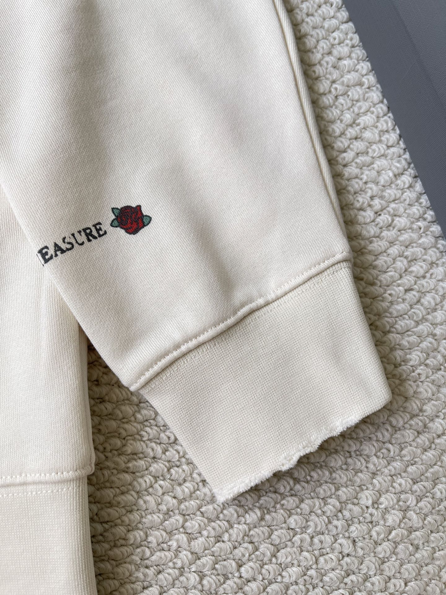 Rose-Graphic Zip Hoodie — product photograph