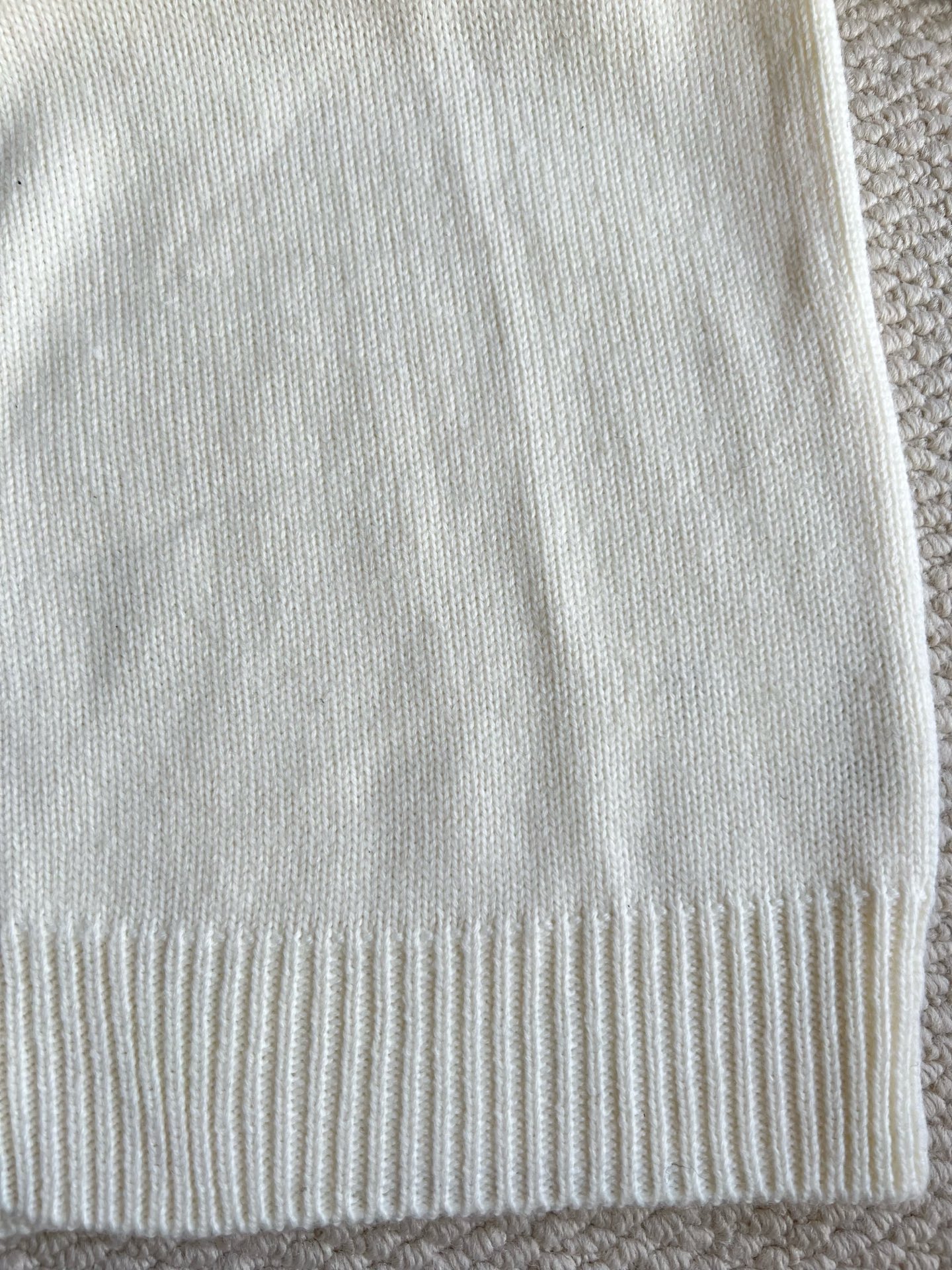 Bear-Back Four-Bar Crewneck Cardigan — product photograph