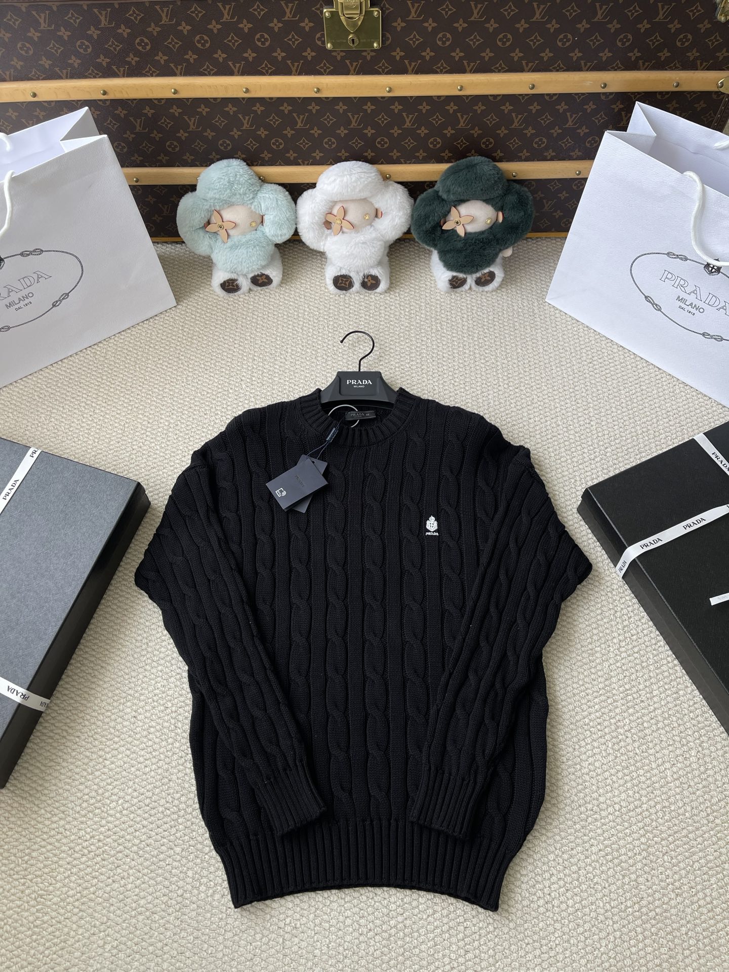 Crest Cable-Knit Sweater — product photograph