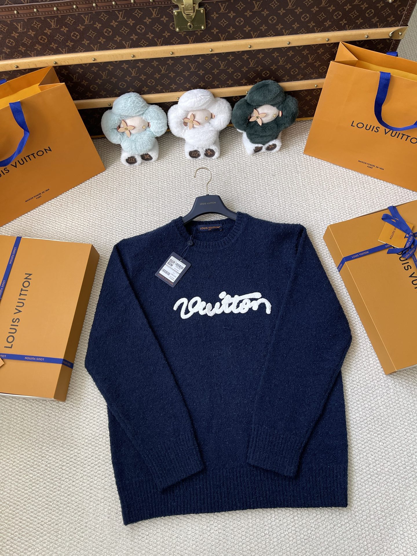 Script-Logo Crewneck Sweater — product photograph