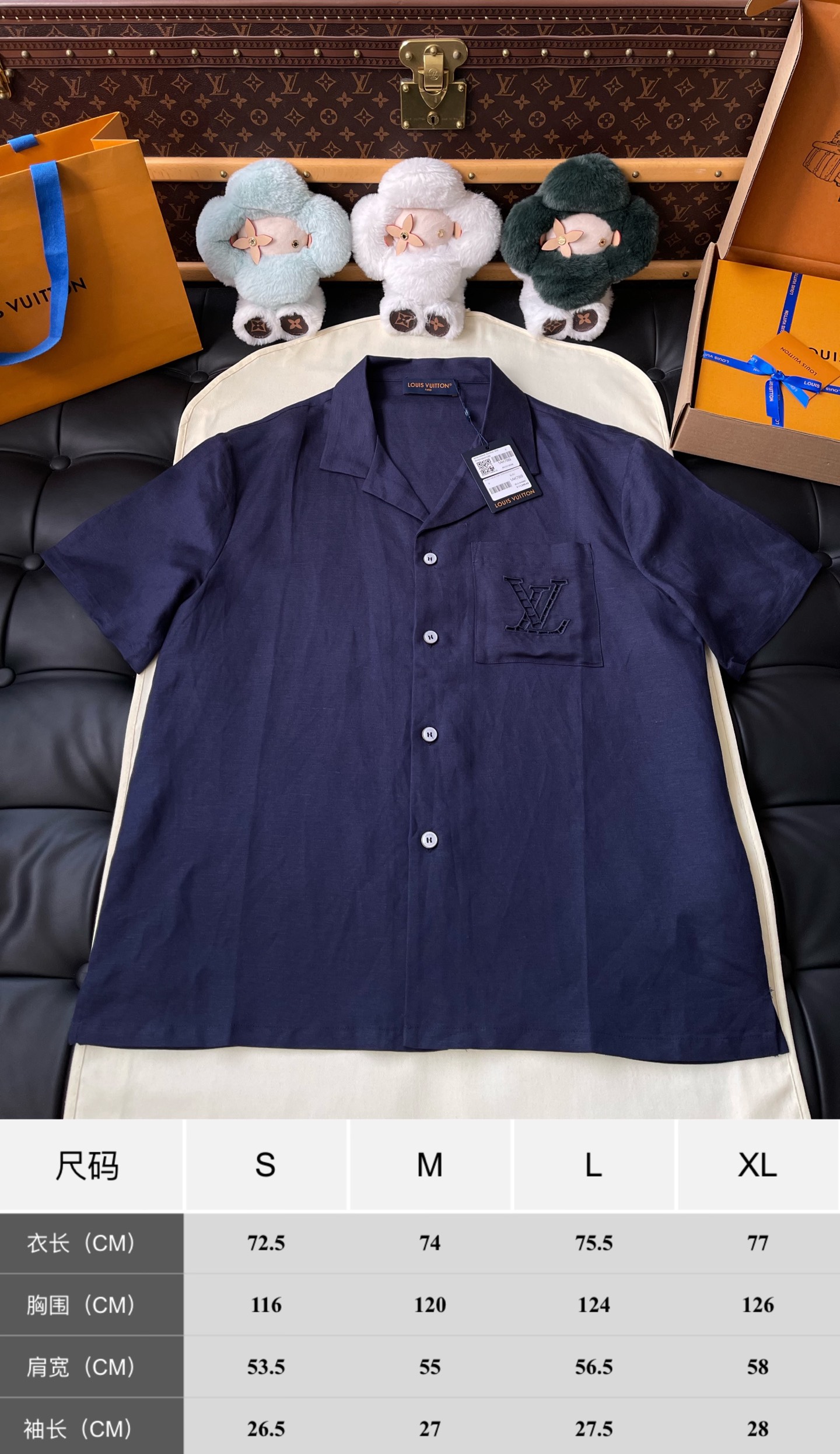Monogram Pocket Camp-Collar Shirt — product photograph