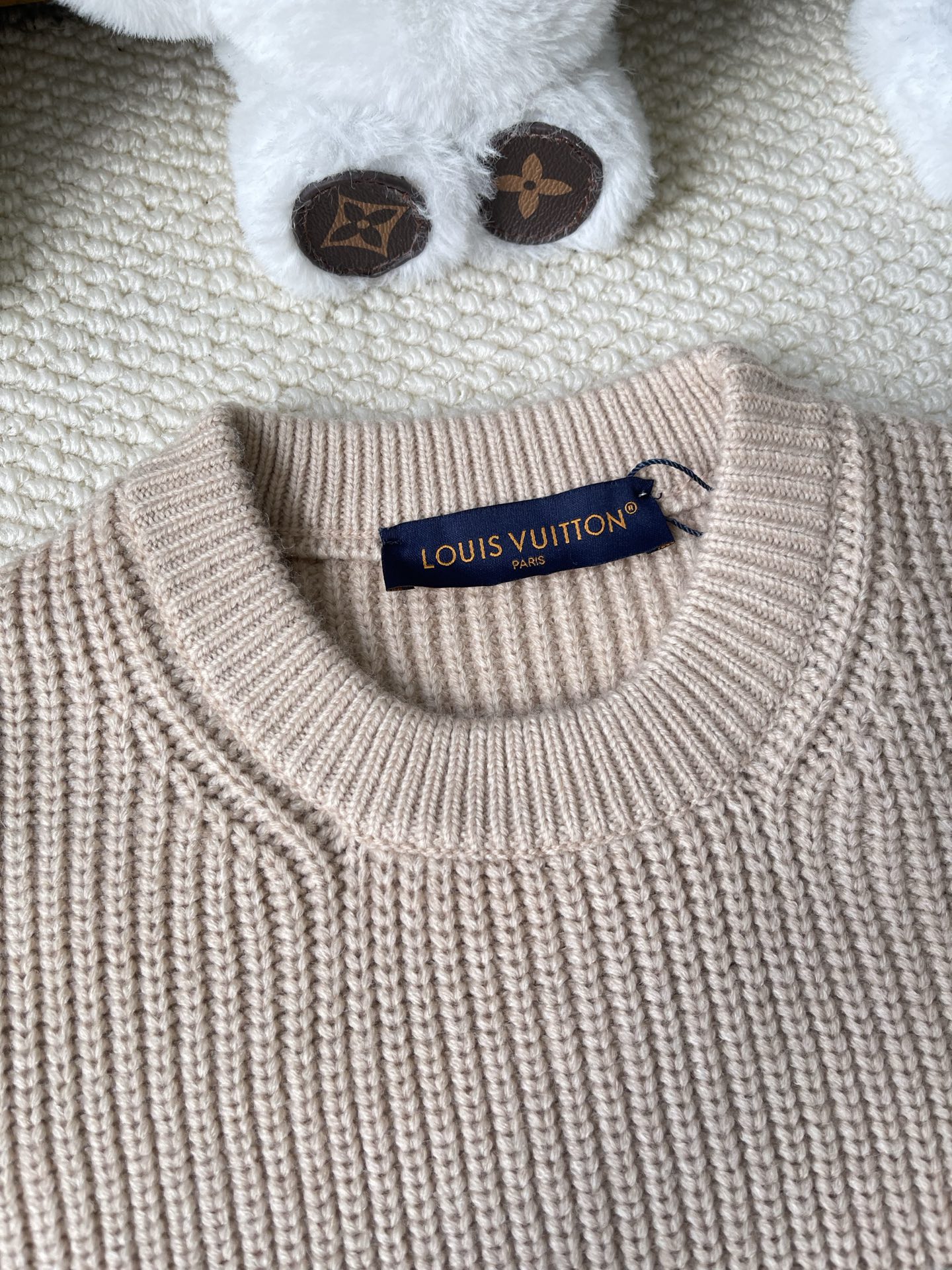 Large Floral-Motif Crewneck Sweater — product photograph