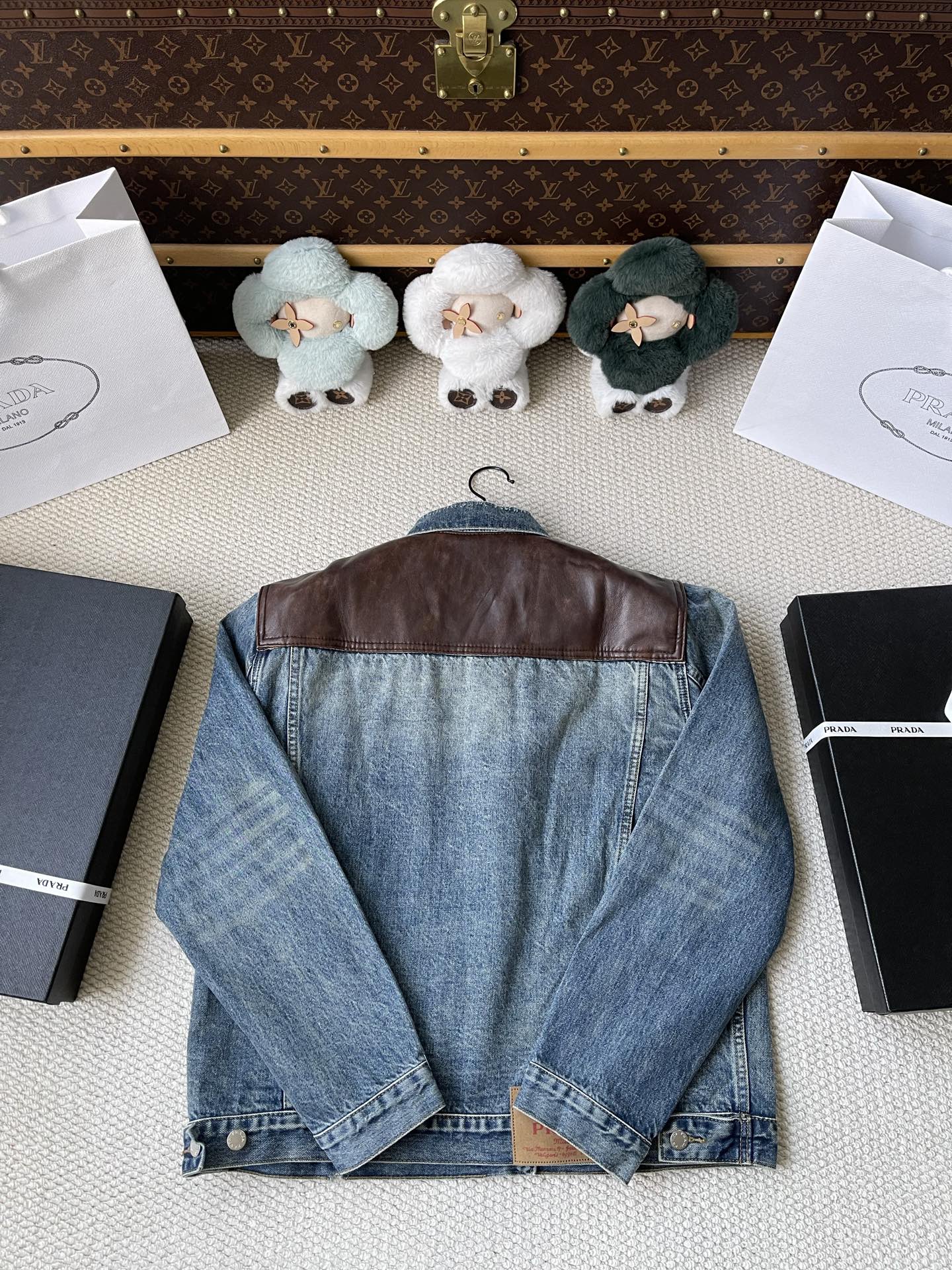 Contrast-Yoke Denim Jacket — product photograph