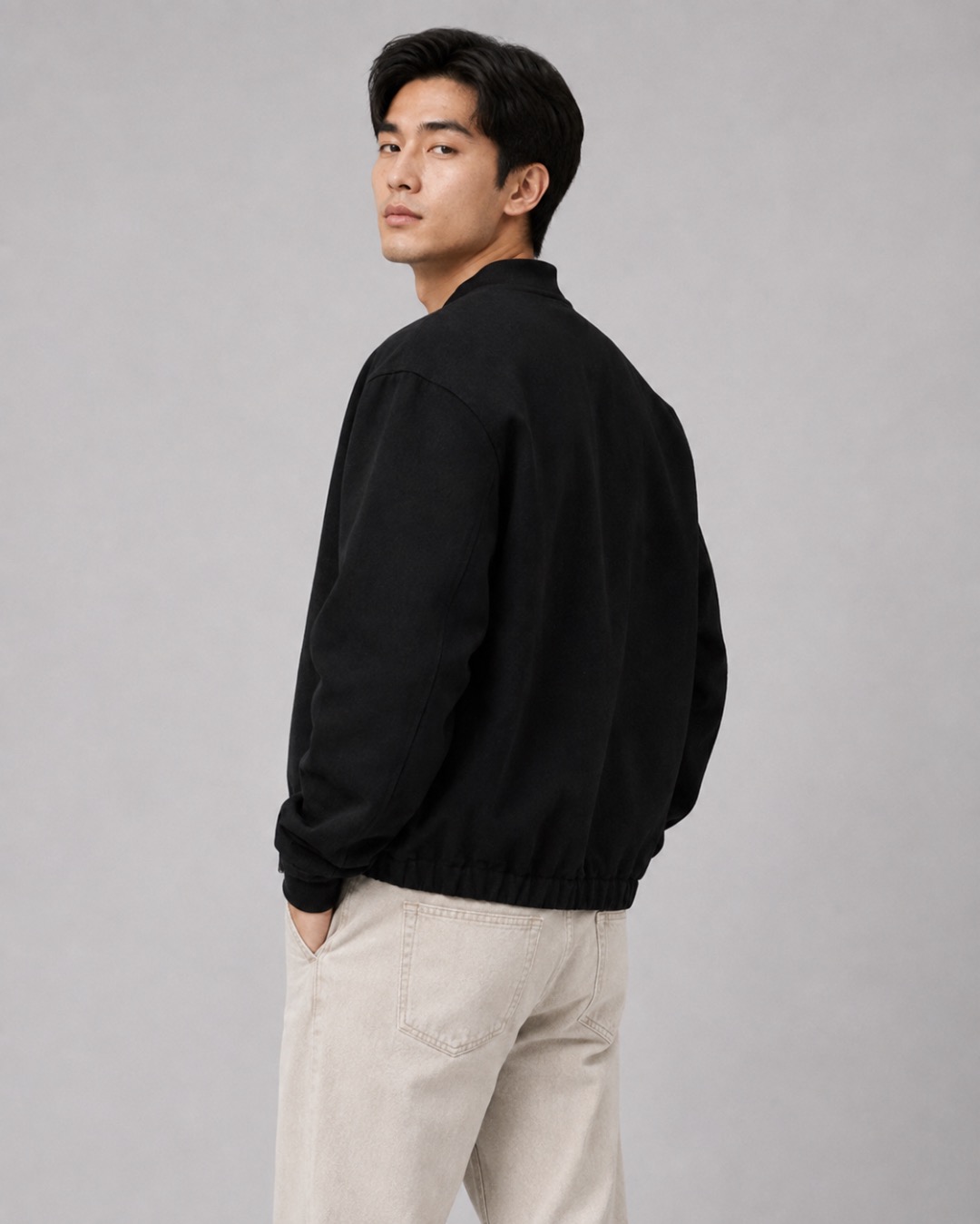 Small-Emblem Zip Cardigan — product photograph