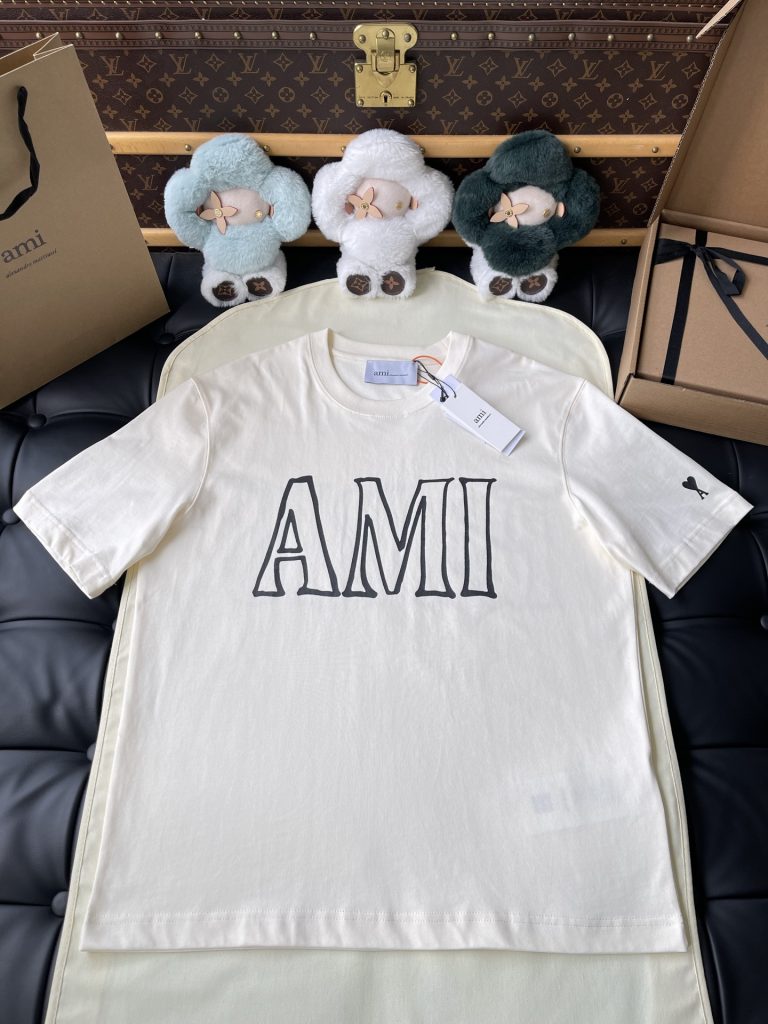 Outline AMI Wordmark T-Shirt — product photograph