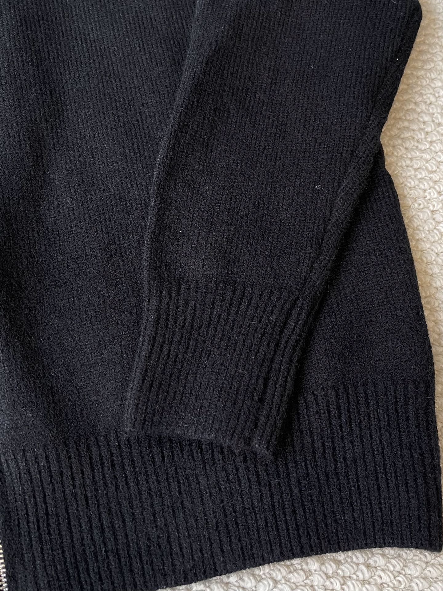 Crest Stand-Collar Zip Cardigan — product photograph