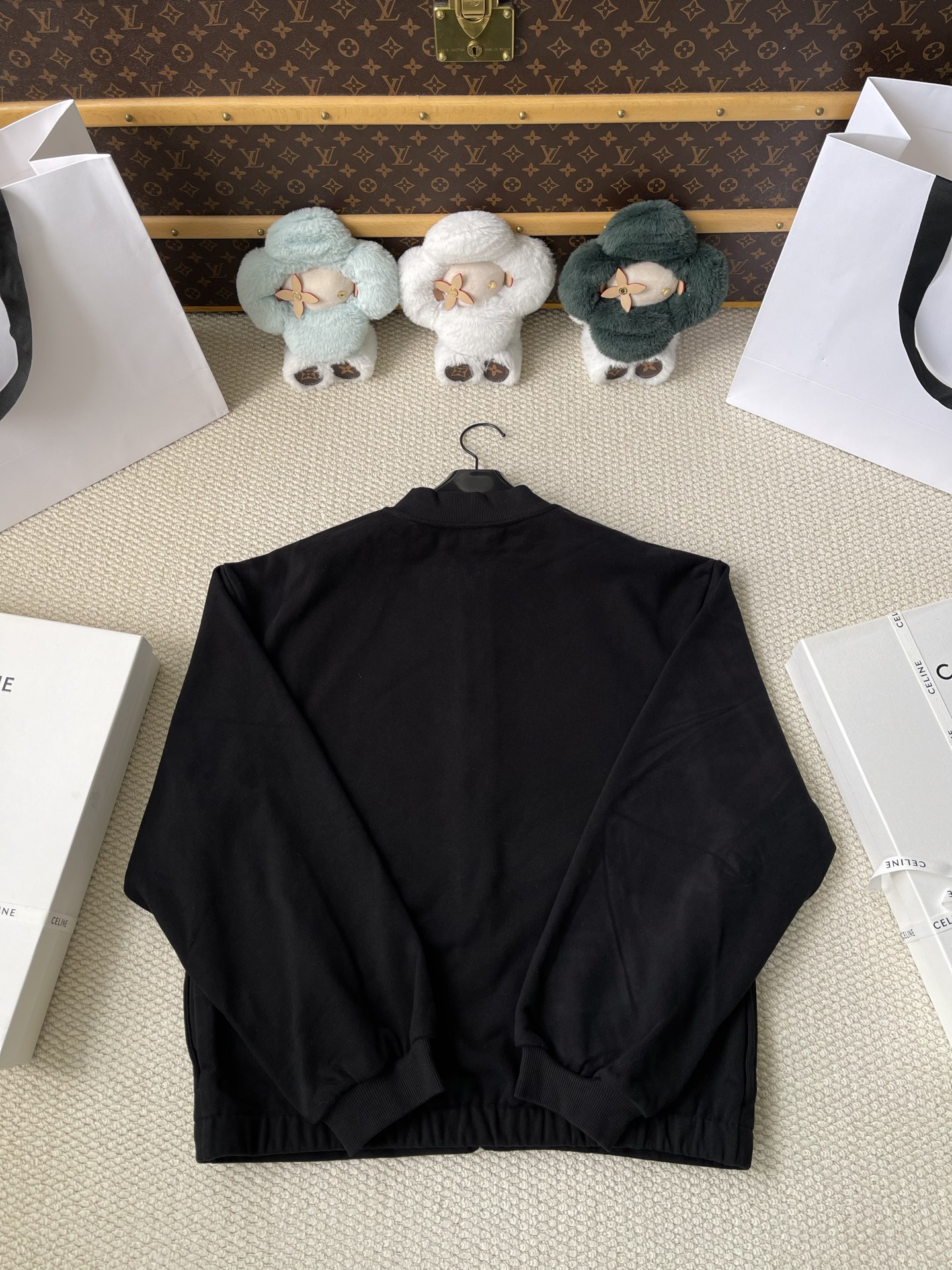 Small-Emblem Zip Cardigan — product photograph