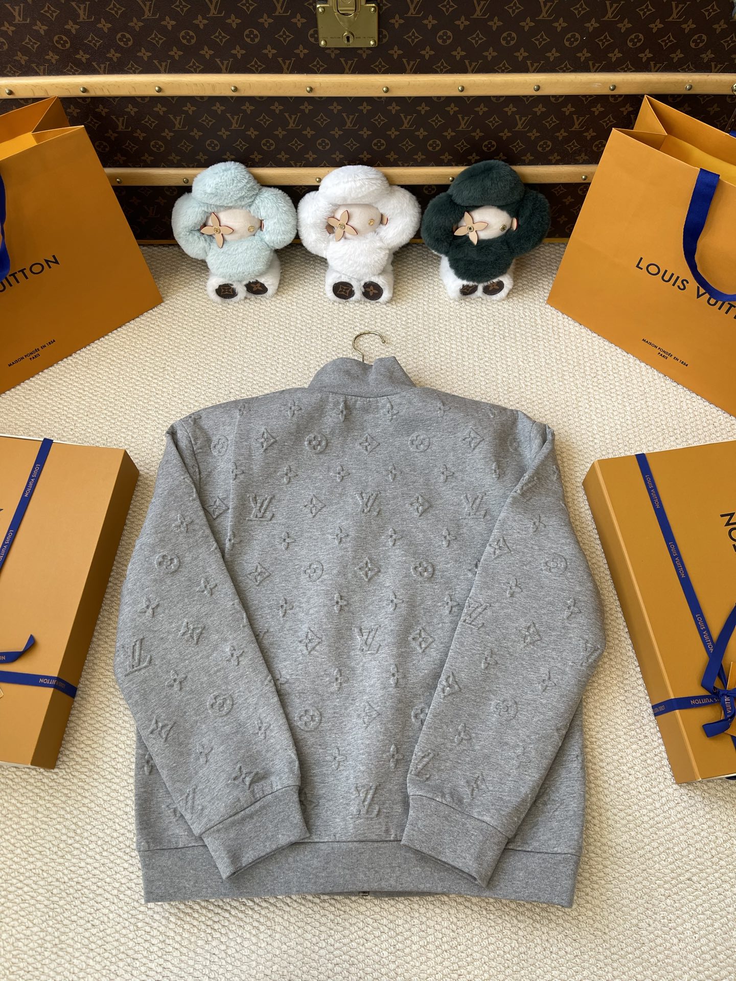 Raised Monogram Zip Top and Trousers Separates — product photograph