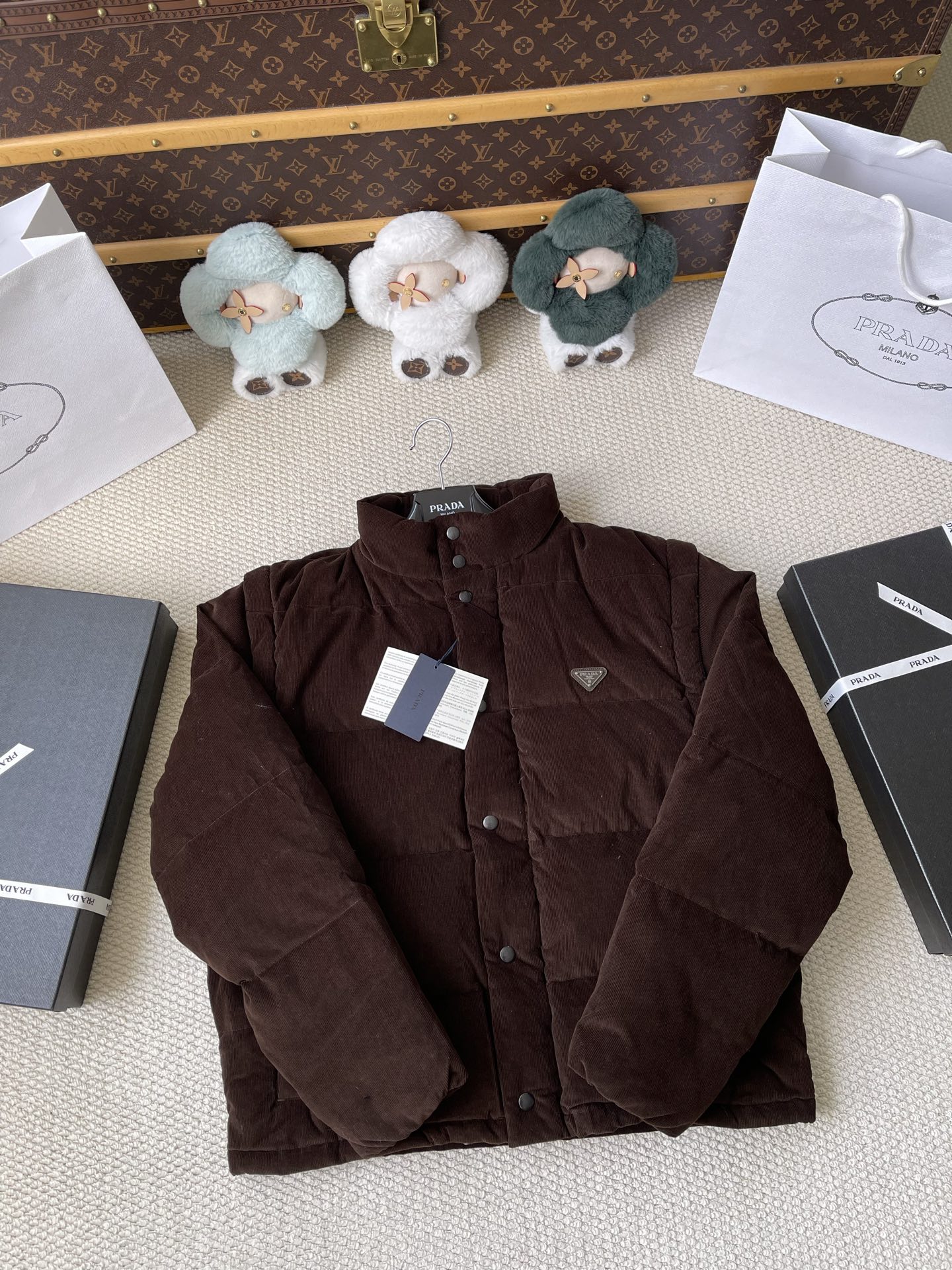 Stand-Collar Quilted Jacket — product photograph