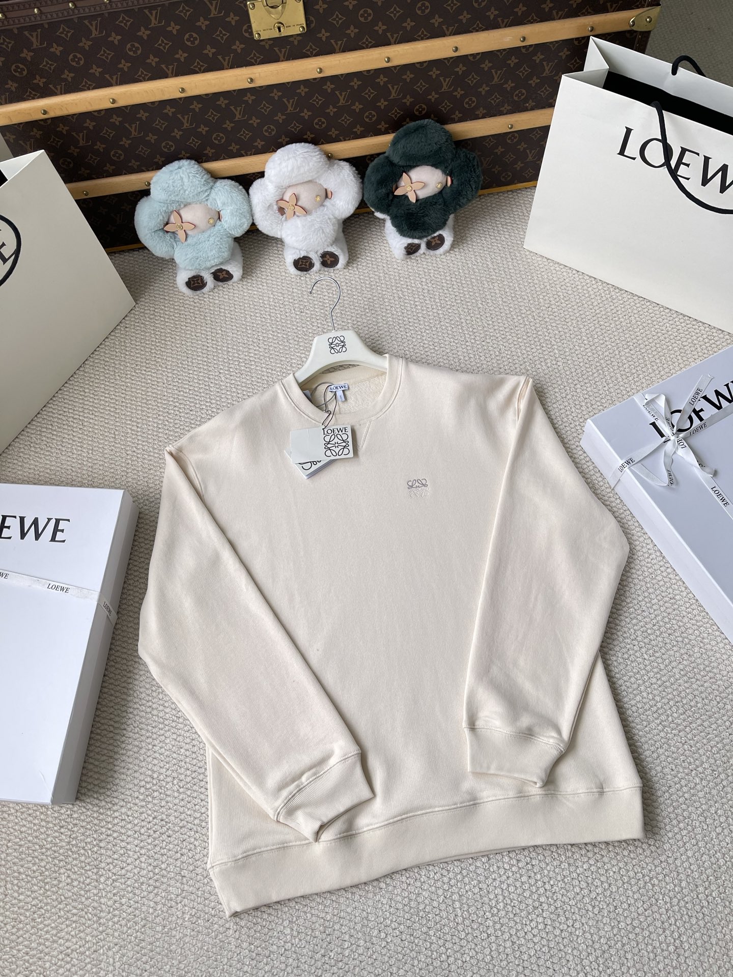 Tonal Anagram Crewneck Sweatshirt — product photograph