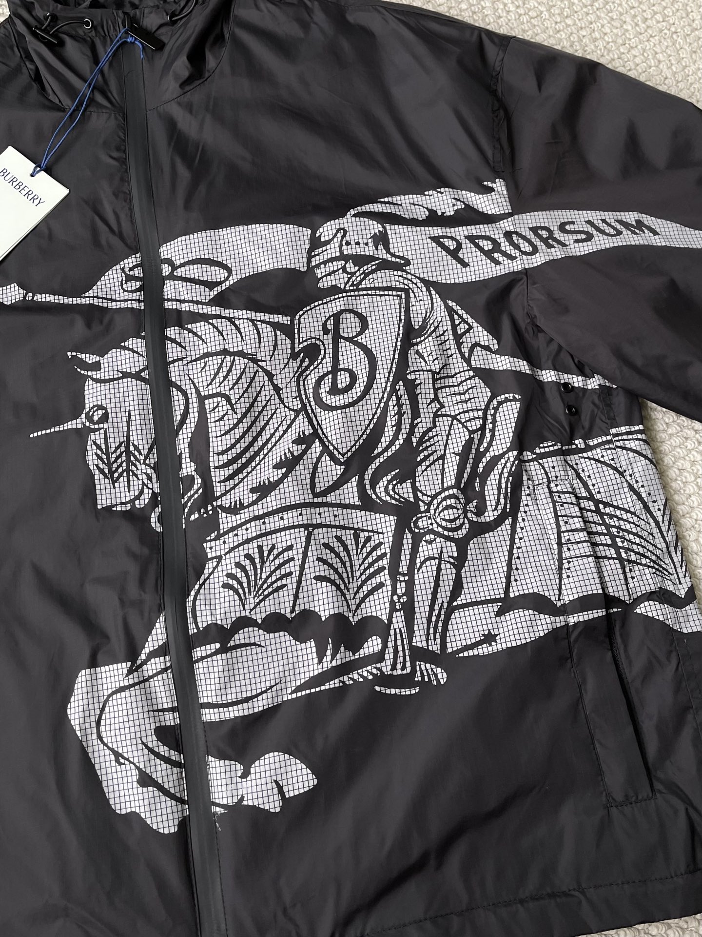 Large-Crest Graphic Windbreaker — product photograph