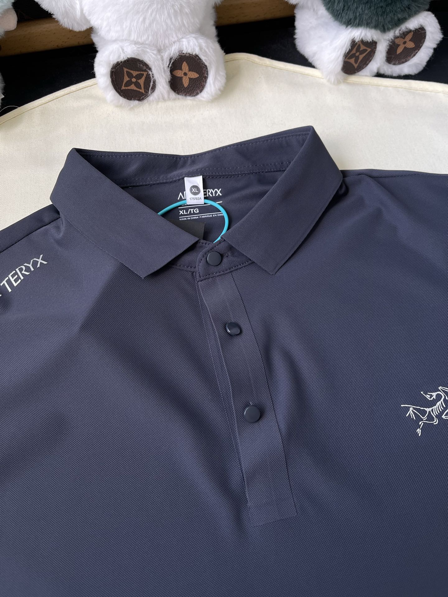Bird-Emblem Short-Sleeve Polo — product photograph