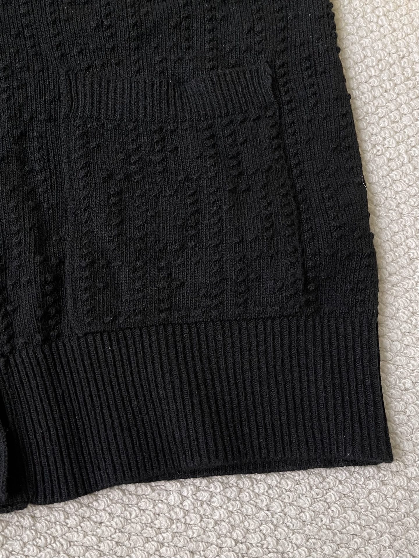 Cable-Panel V-Neck Cardigan — product photograph