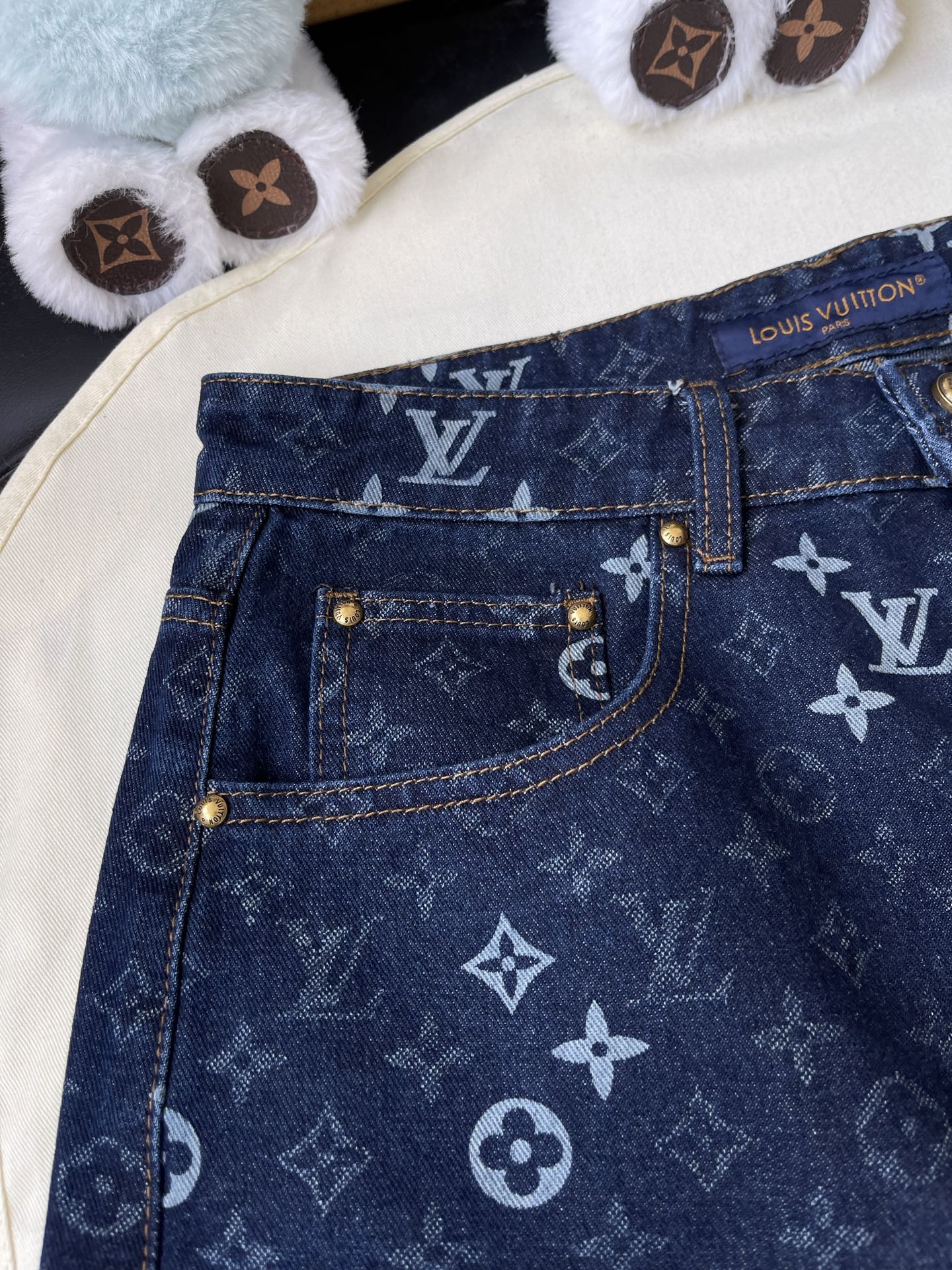 Patchwork Monogram Denim Separates — product photograph
