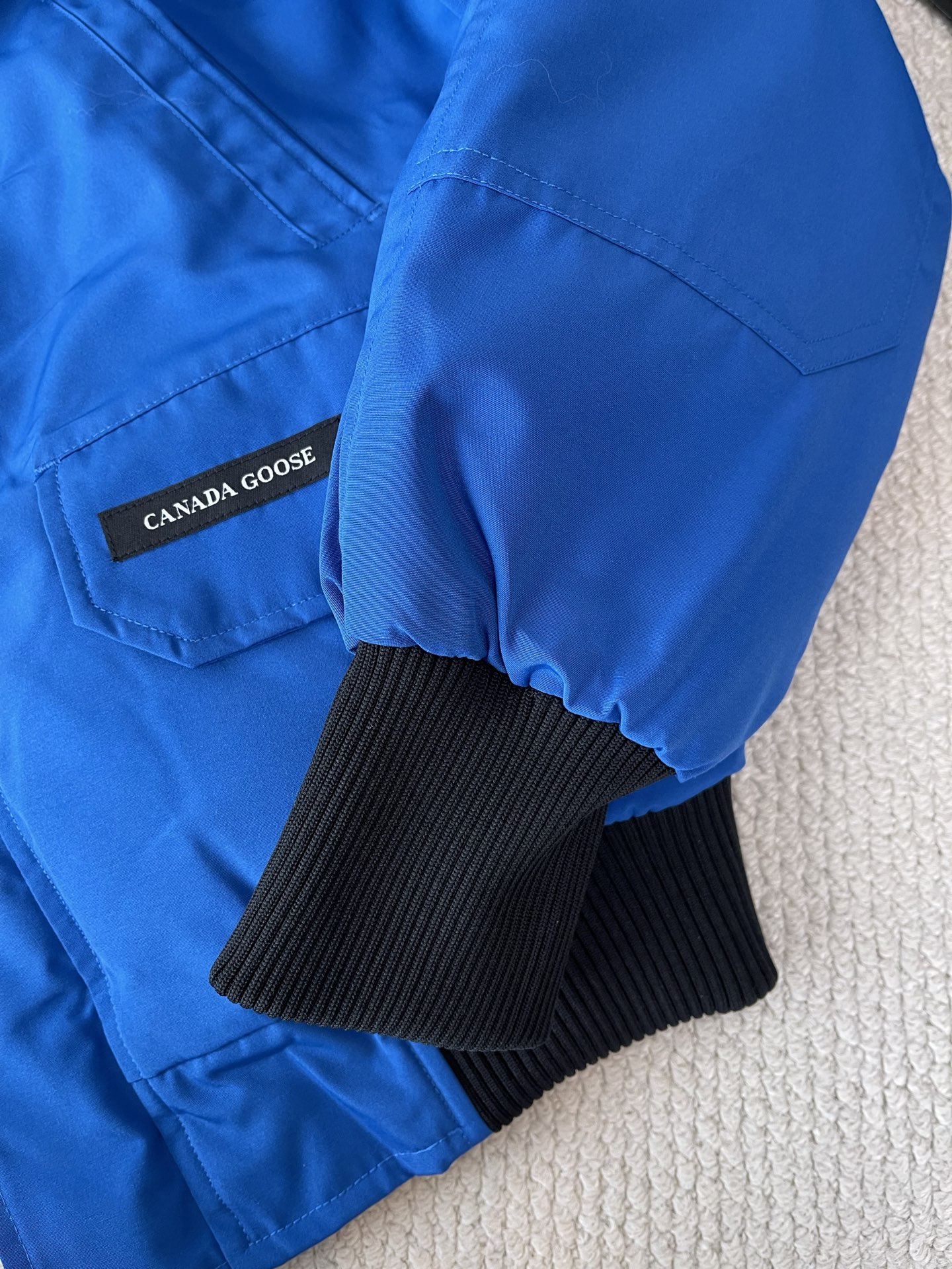 Trimmed-Hood Bomber Jacket — product photograph